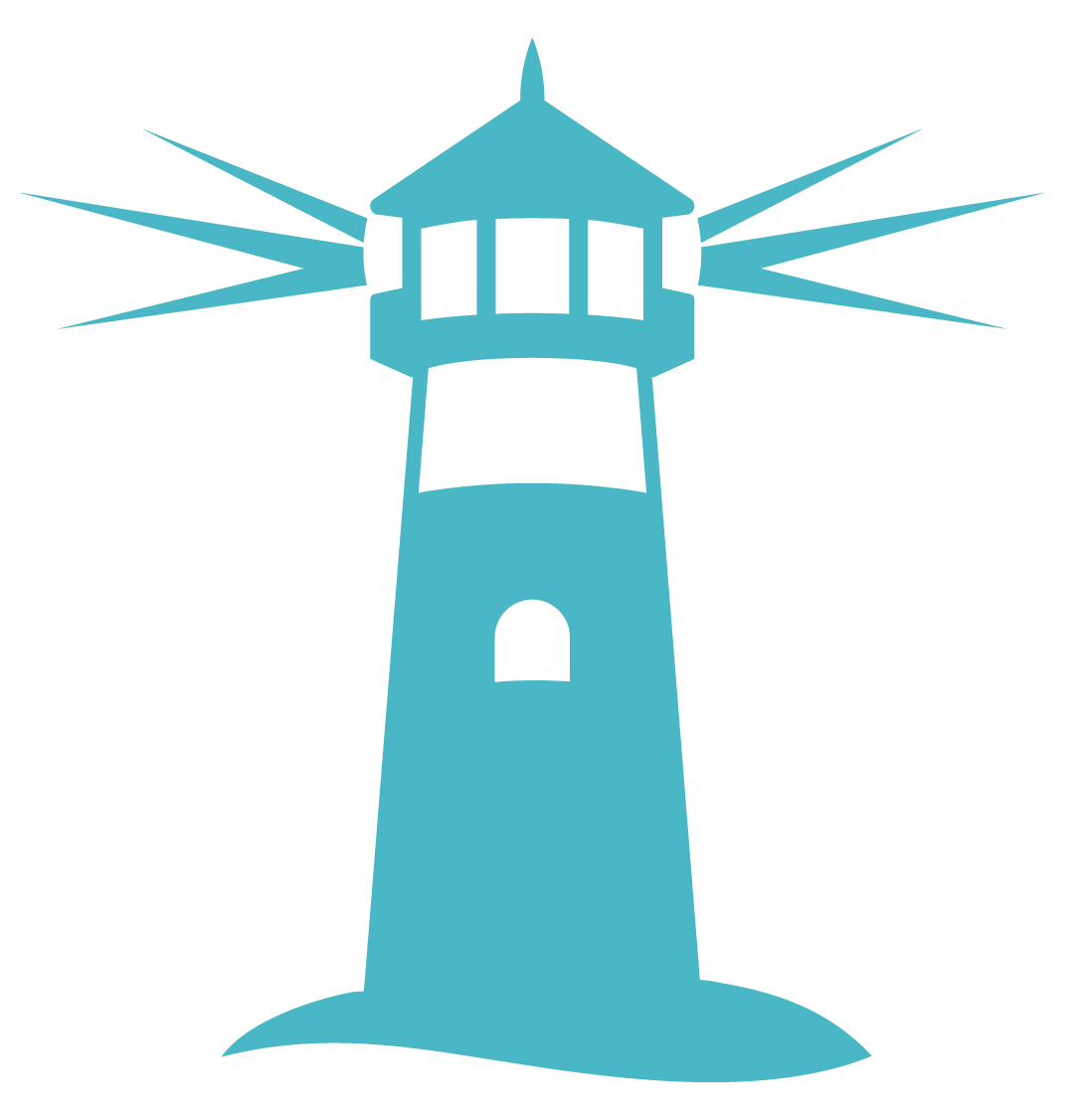 light blue lighthouse icon