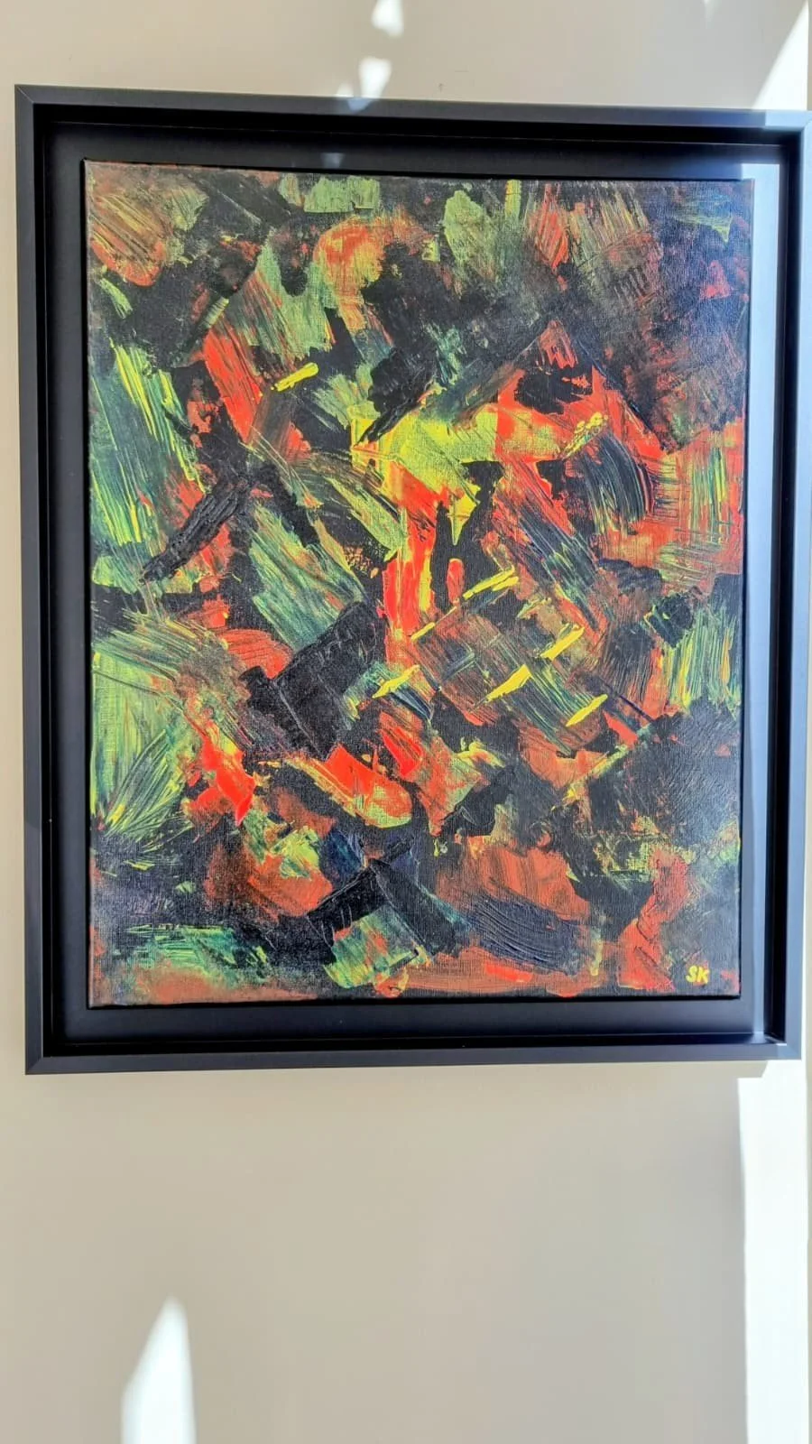 THE BUMPED PATTERNS: 
2020, Mixed media on canvas, 40X50 CM