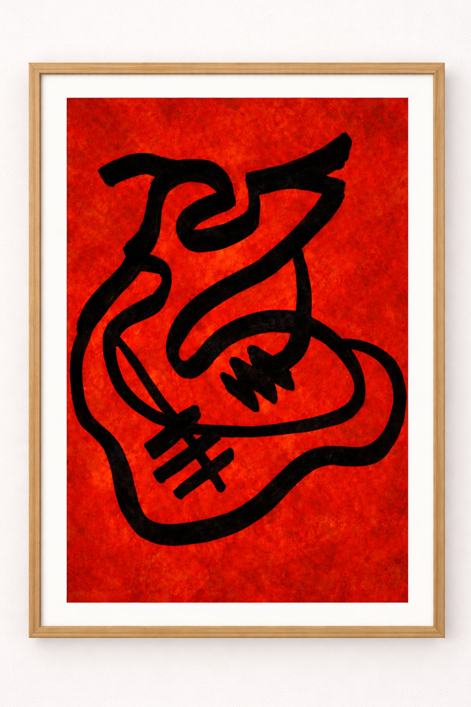 Wounded yet strong _abstract painting