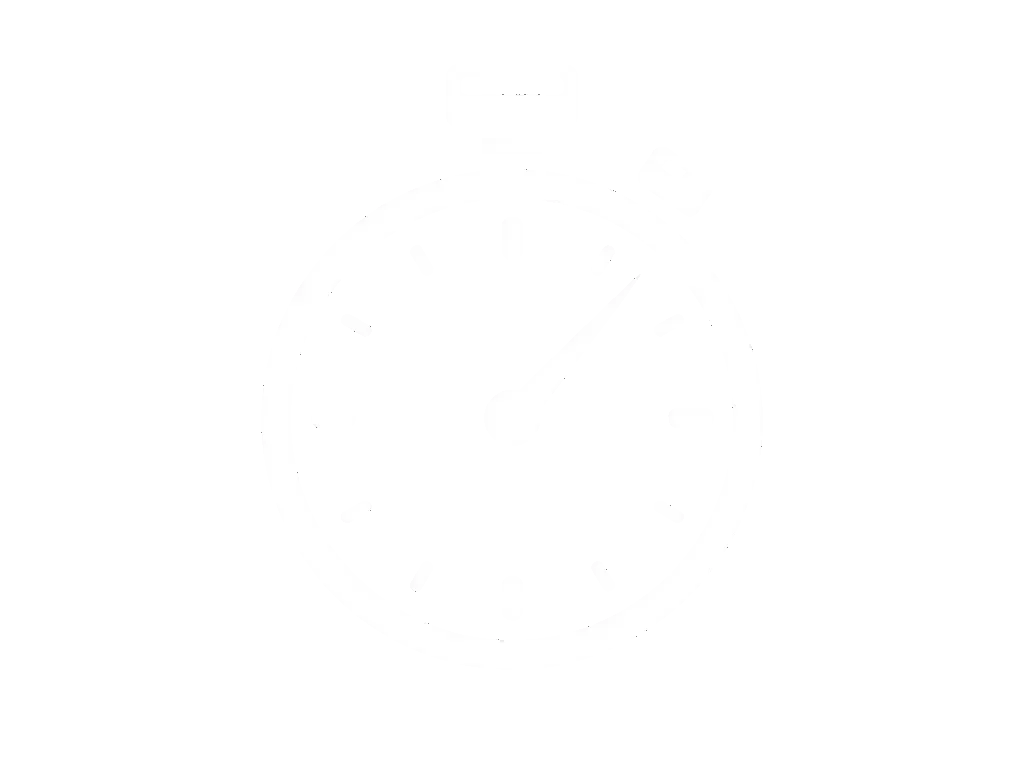 A black and white clock showing approximately 4:07.