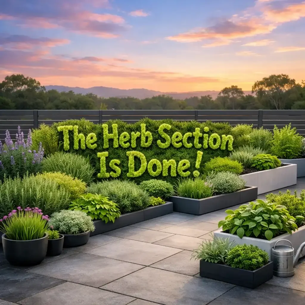 The Herb Section Is Done!