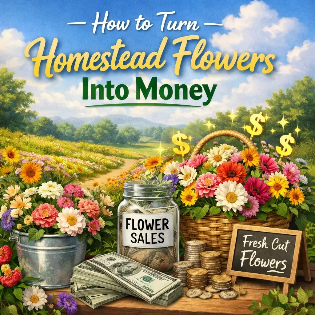 How to Turn Homestead Flowers Into Money