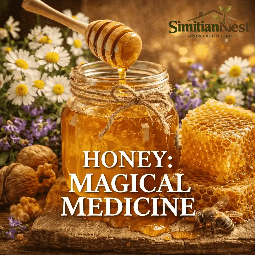 Golden honey and nature's sweetness