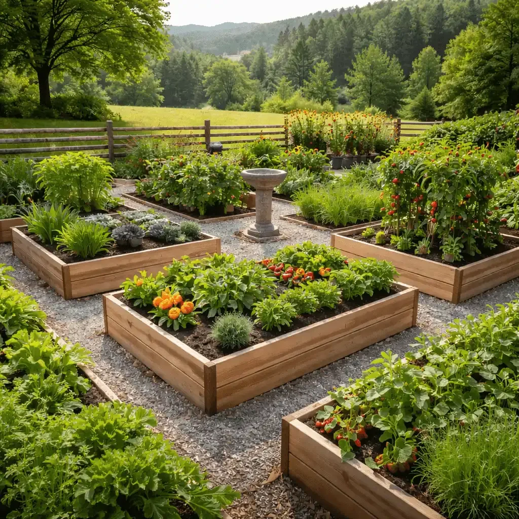 Garden bounty on a sunny afternoon