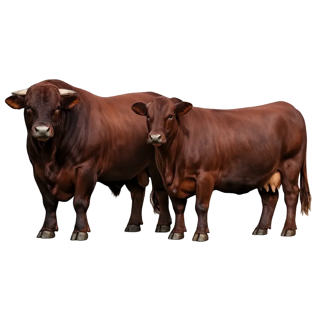 Santa Gertrudis bull cow cattle