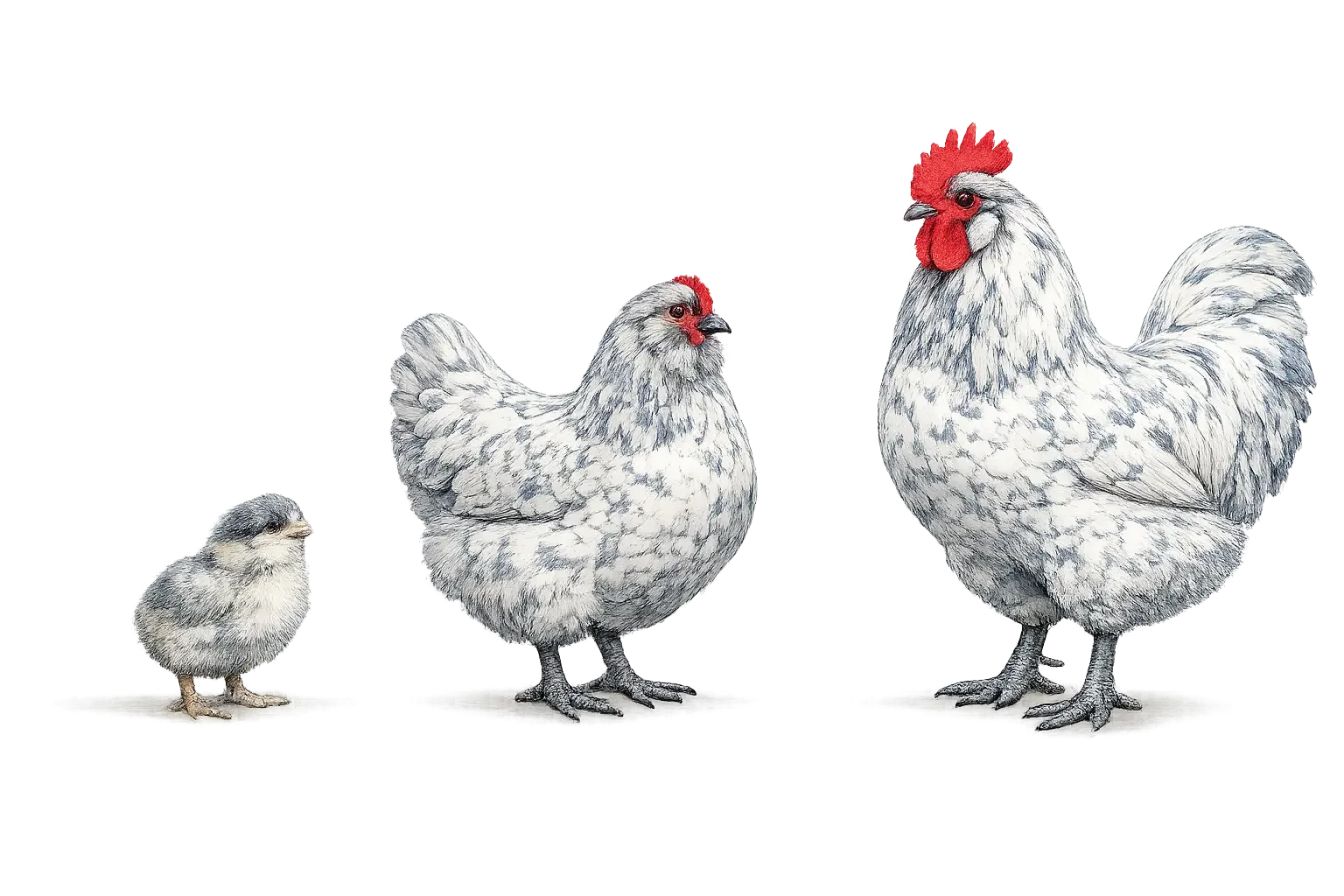 Blue Splash Ameraucana