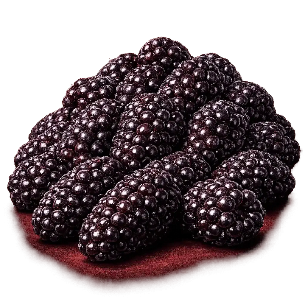 Juicy boysenberries