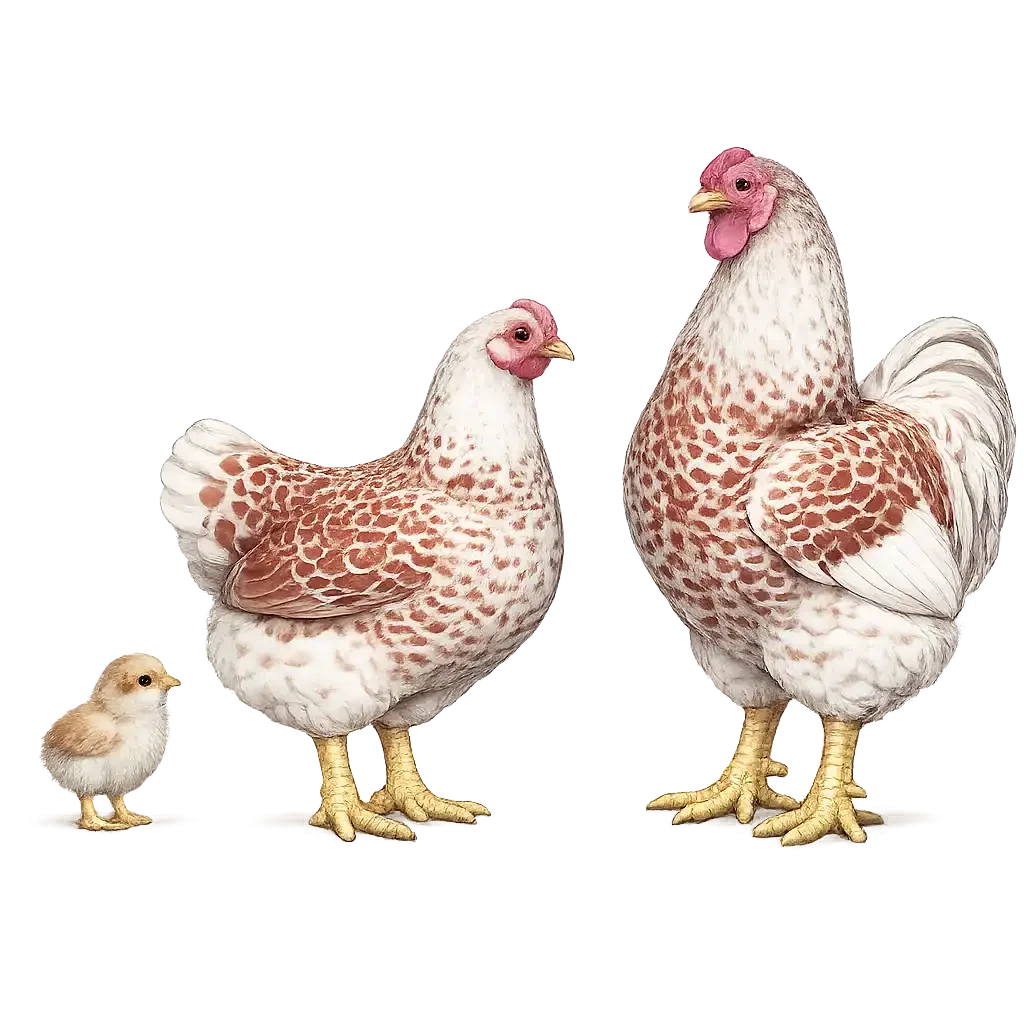 White Laced Red Cornish