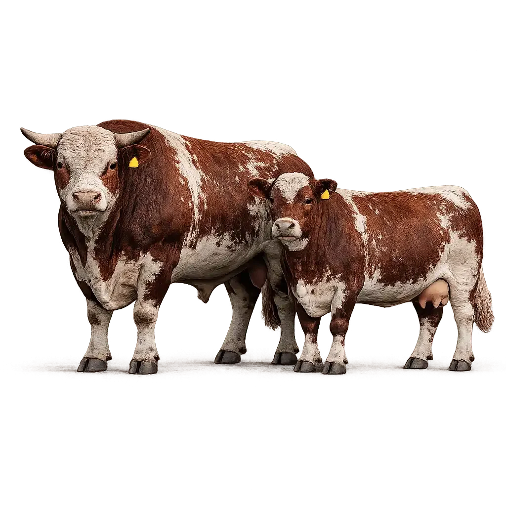 Milking Shorthorn bull cow beef