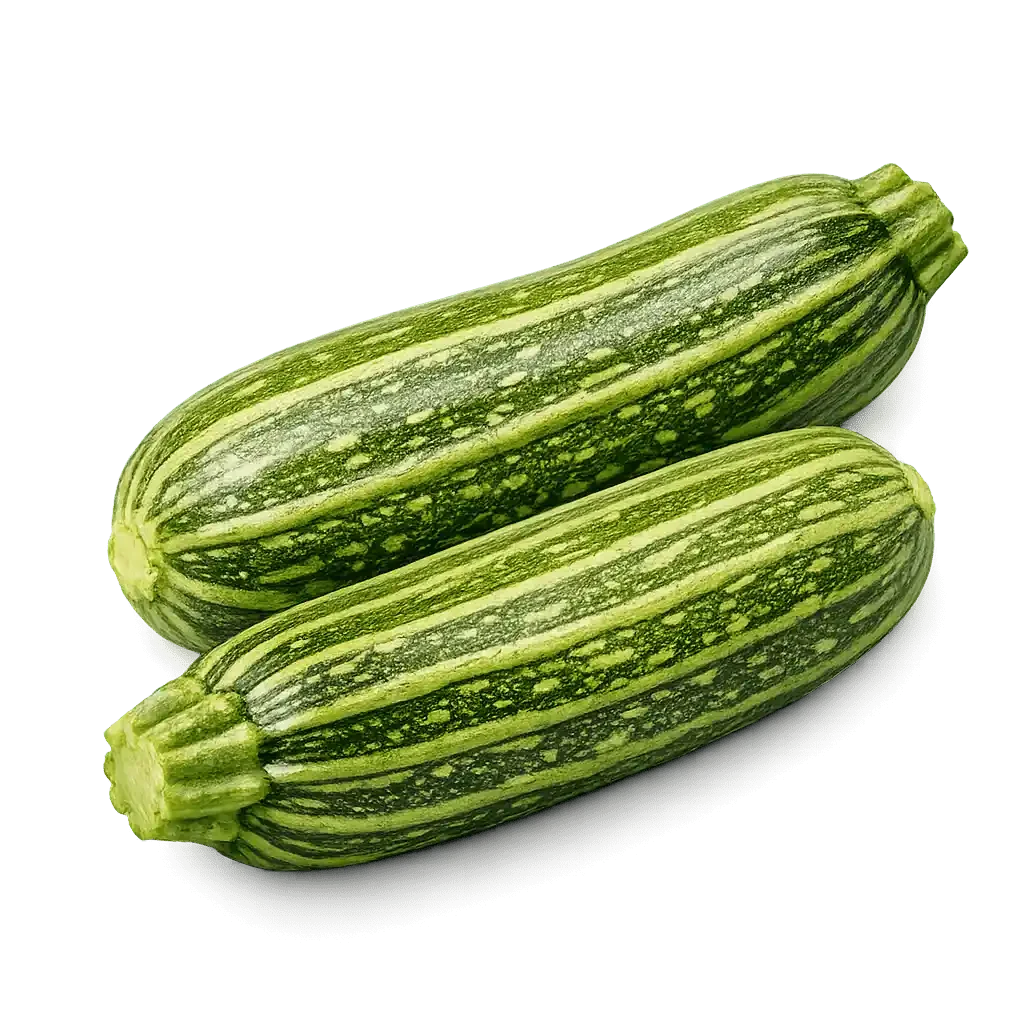 Costata Romanesco zucchinis