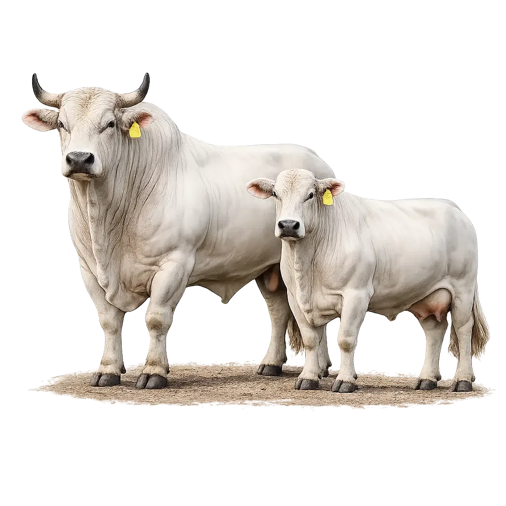 Chianina cattle bull cow