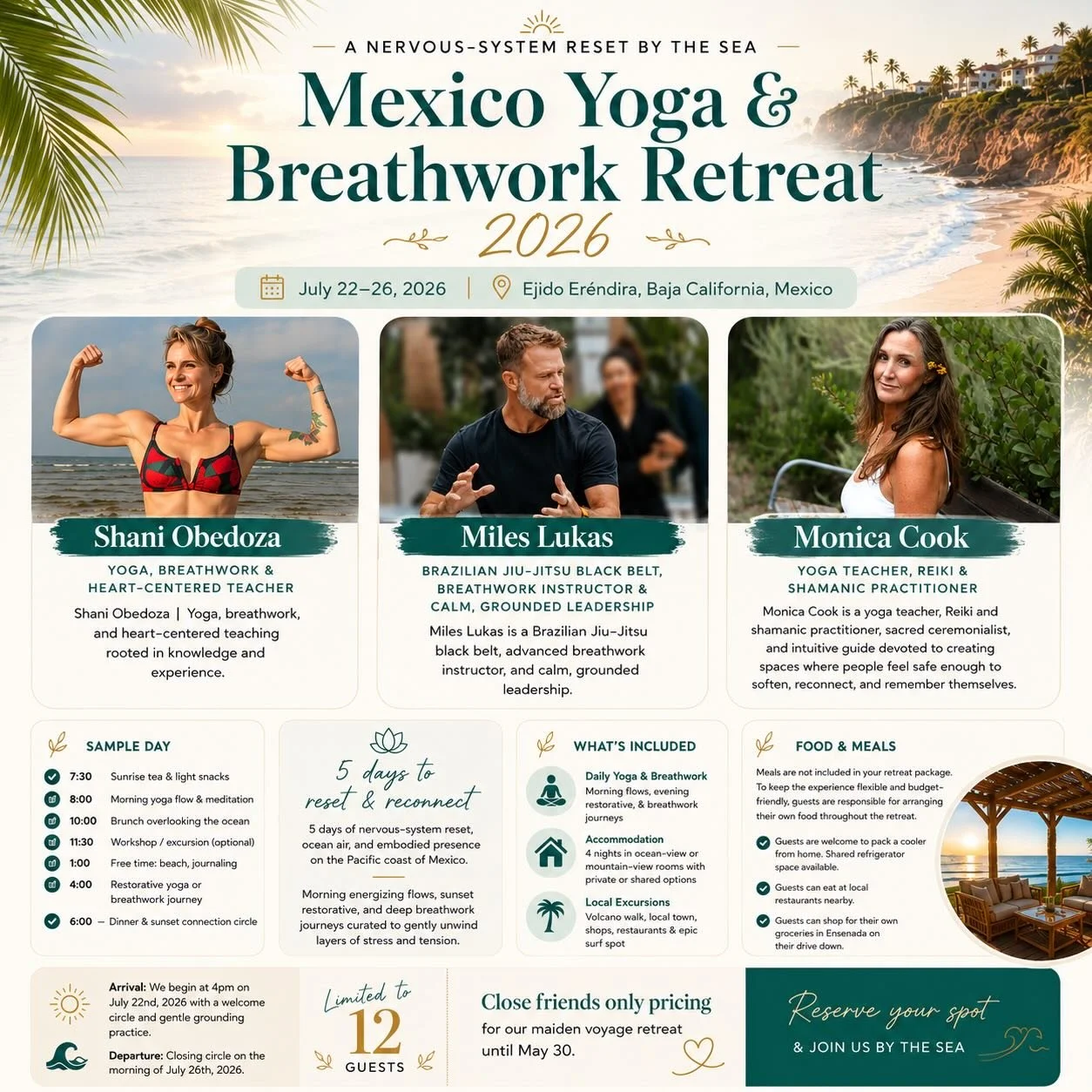 Super excited for this retreat!  Beachfront Mexico, Amazing morning yoga, powerful Breathwork, softening Restorative yoga,  cacao ceremony and sound.  Optional excursions and plenty of free time. Priced right!  Link in my bio for more info and to reg