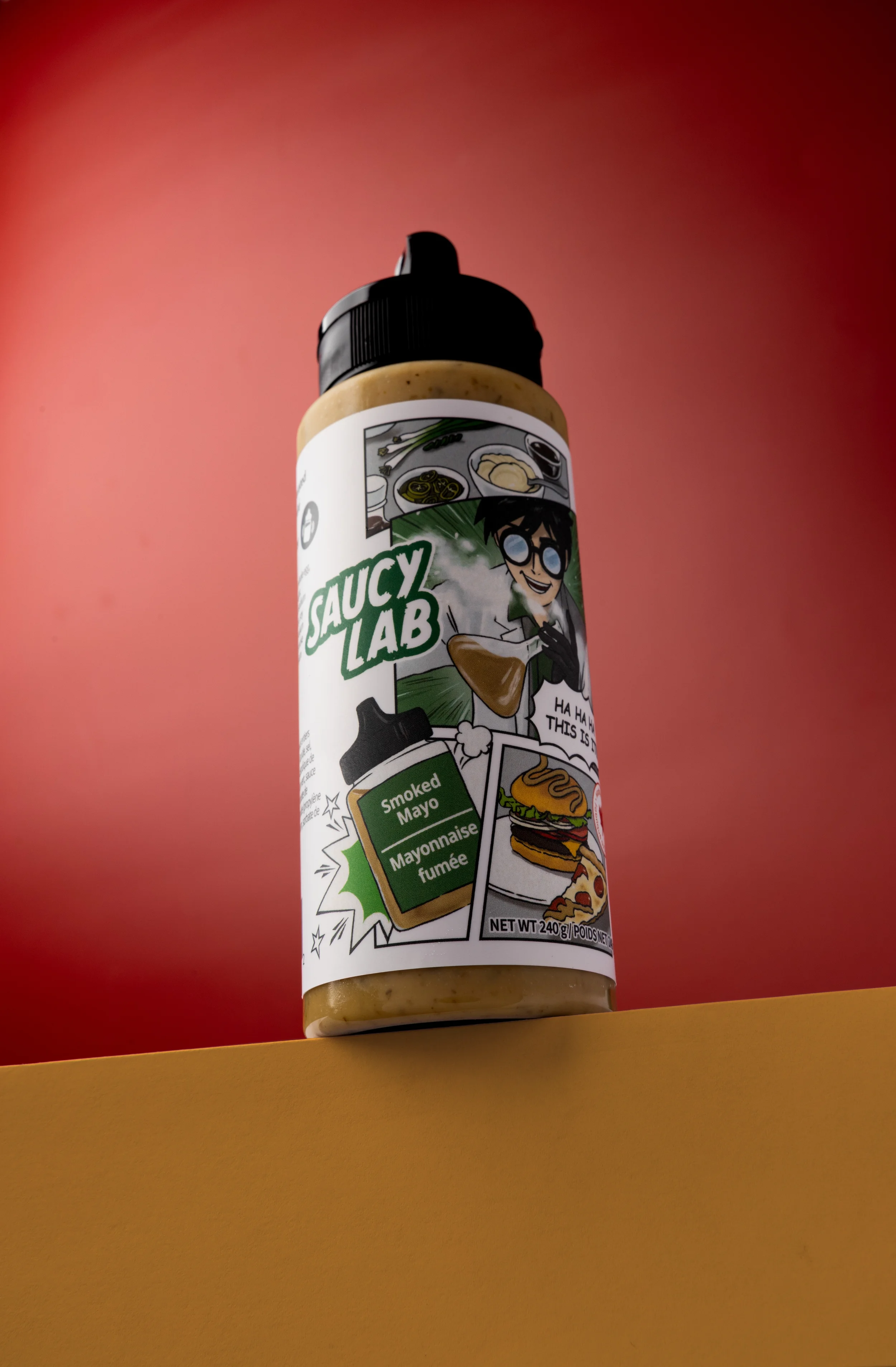 saucy lab smoked mayo single bottle.webp
