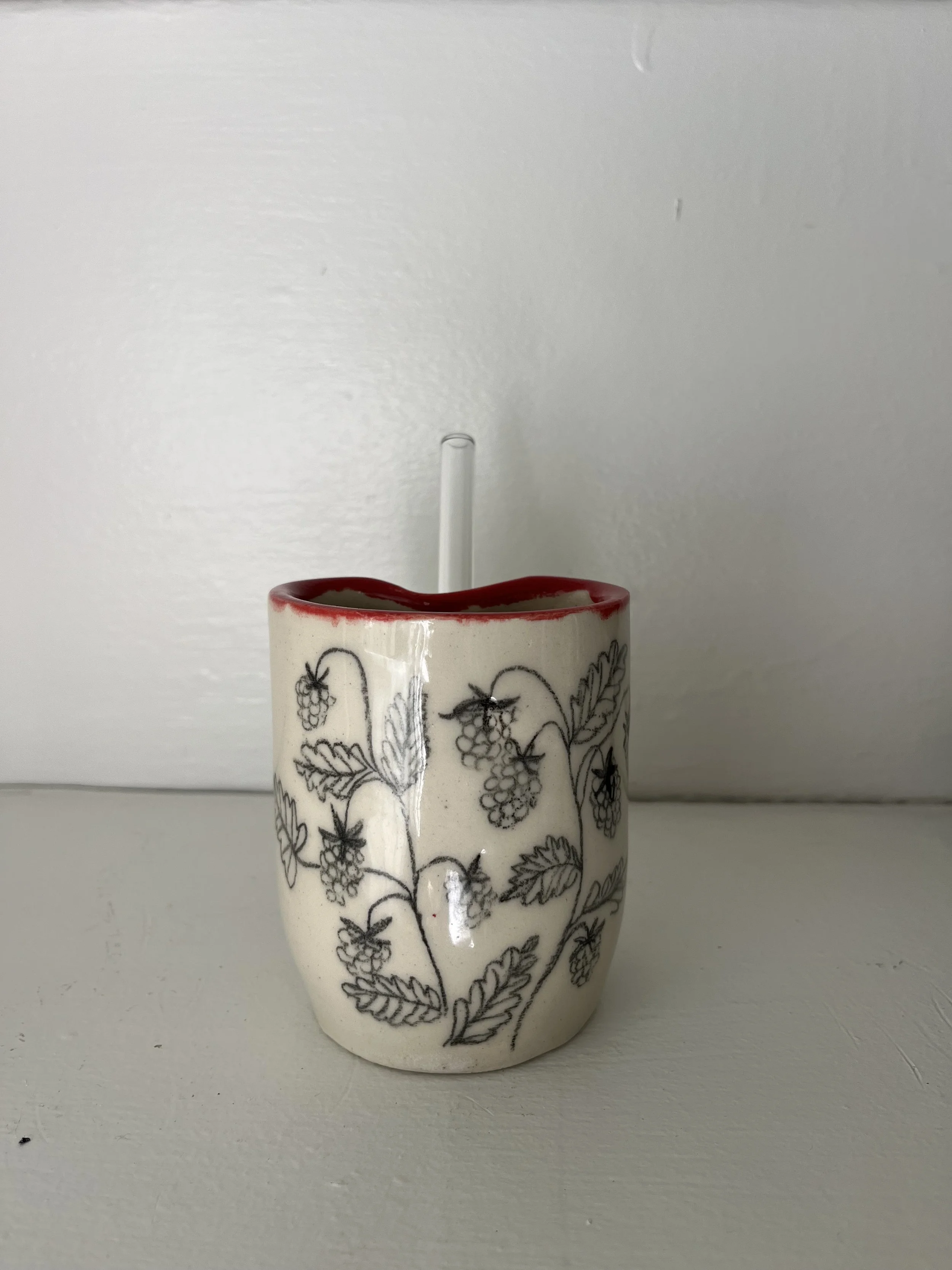 Black Raspberry Straw Cup