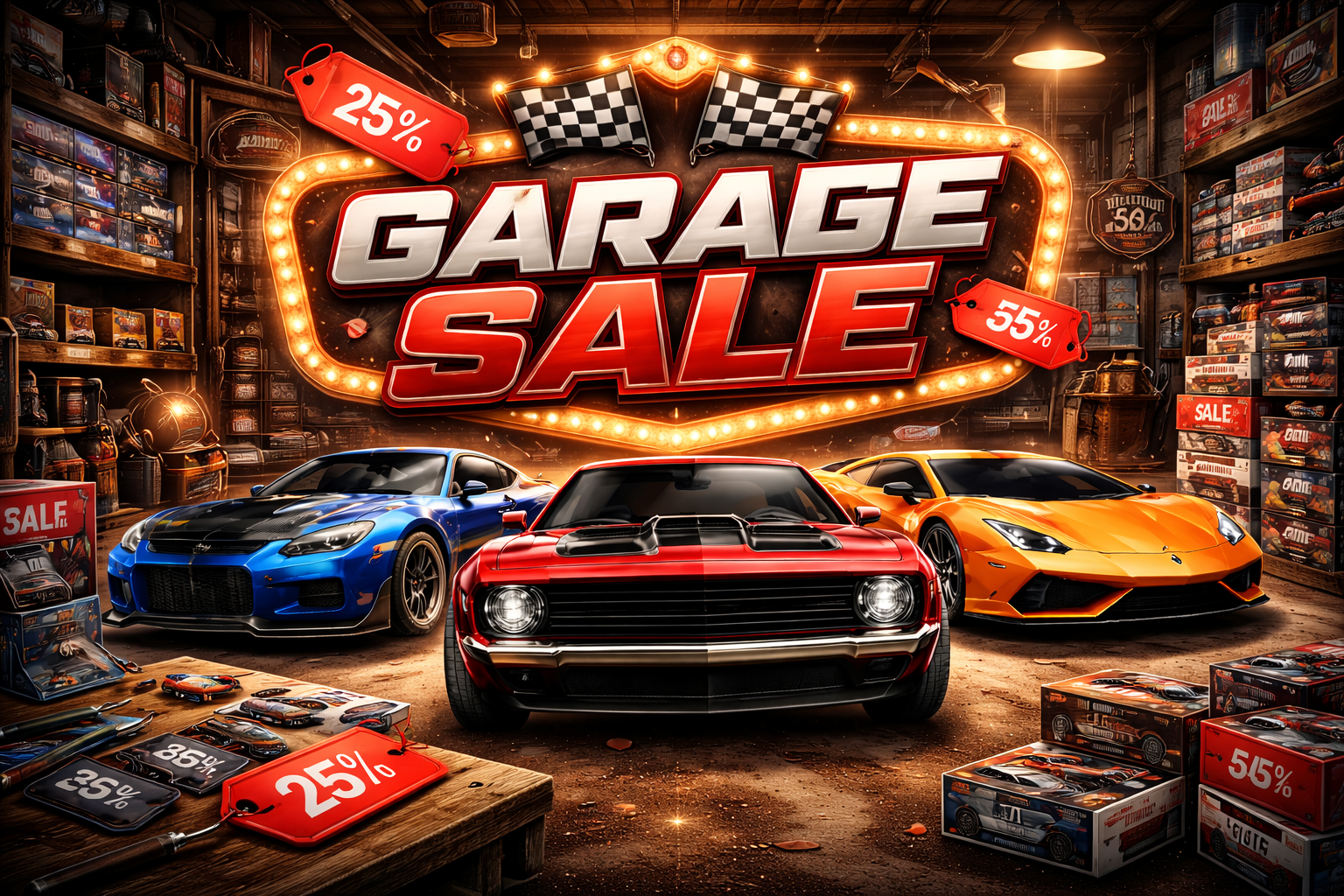 Cushing Diecast Garage On Sale items