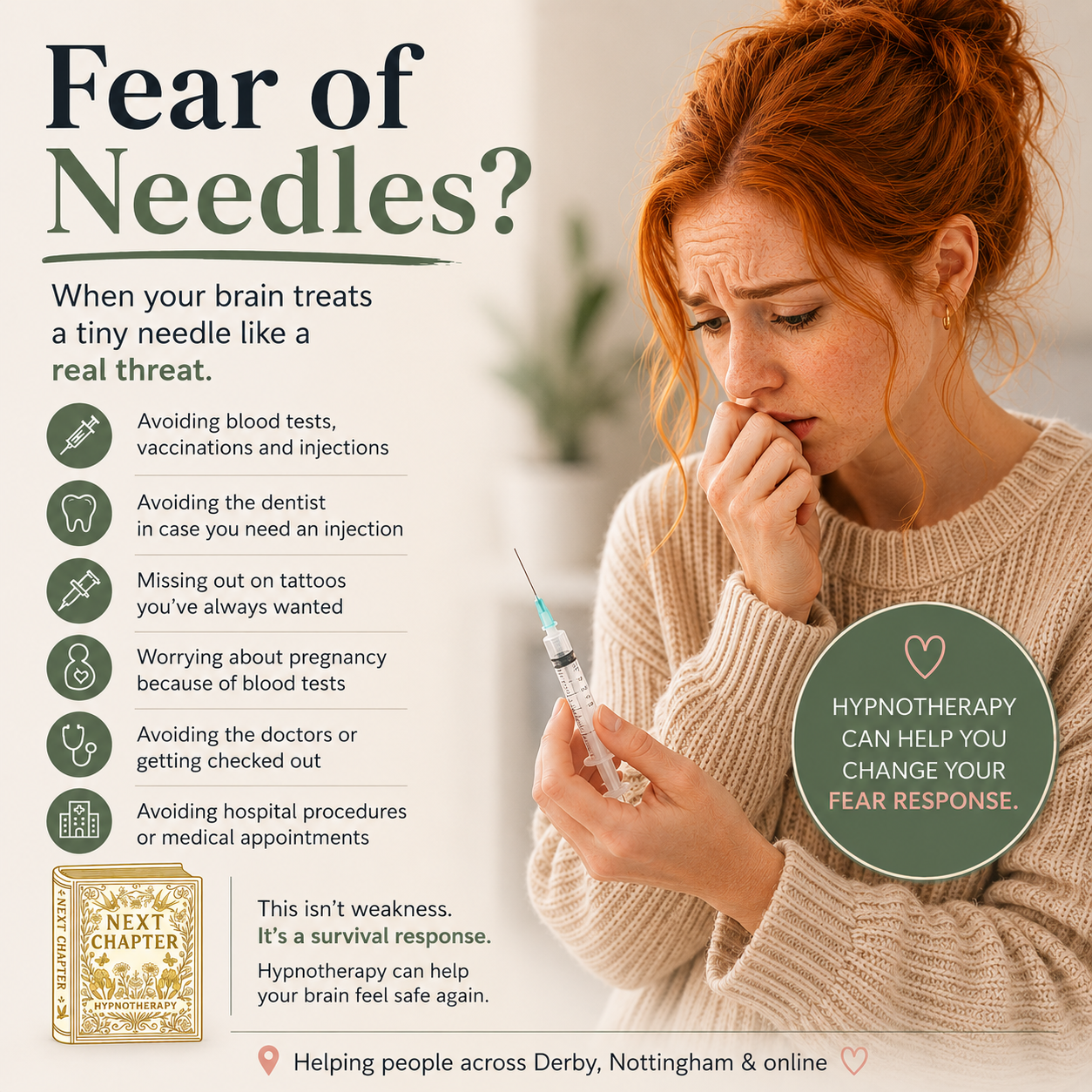 Fear of Needles (Trypanophobia) : When Your Brain Treats a Tiny Needle Like a Real Threat 💉