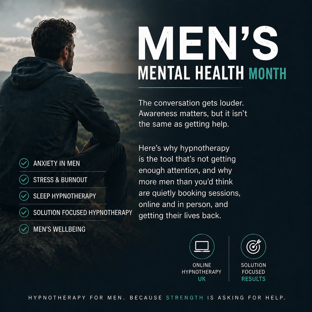 Men's Mental Health Month: Why Hypnotherapy Is the Tool Nobody's Talking About
