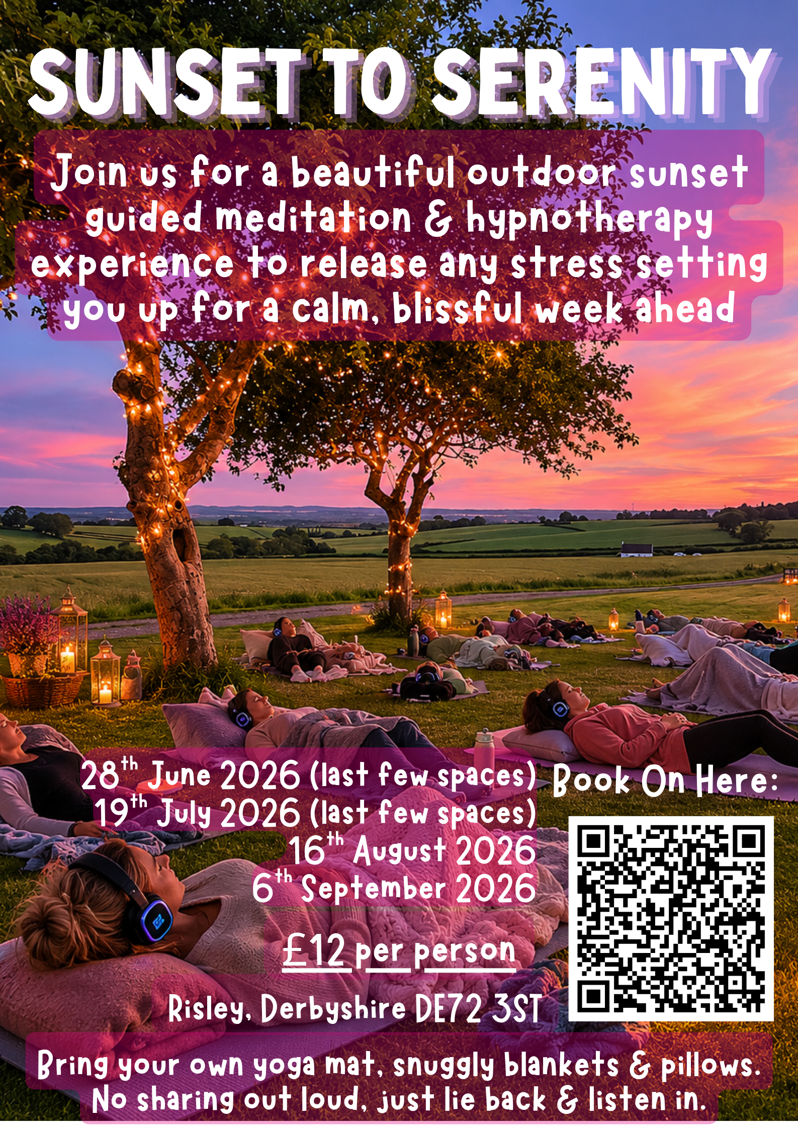 Sunset Serenity Group Hypnotherapy (Various Dates Available)