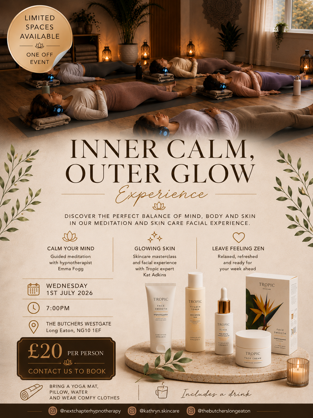 Inner Calm, Outer Glow Facial & Mindfulness Experience ✨🧘🏼‍♀️
