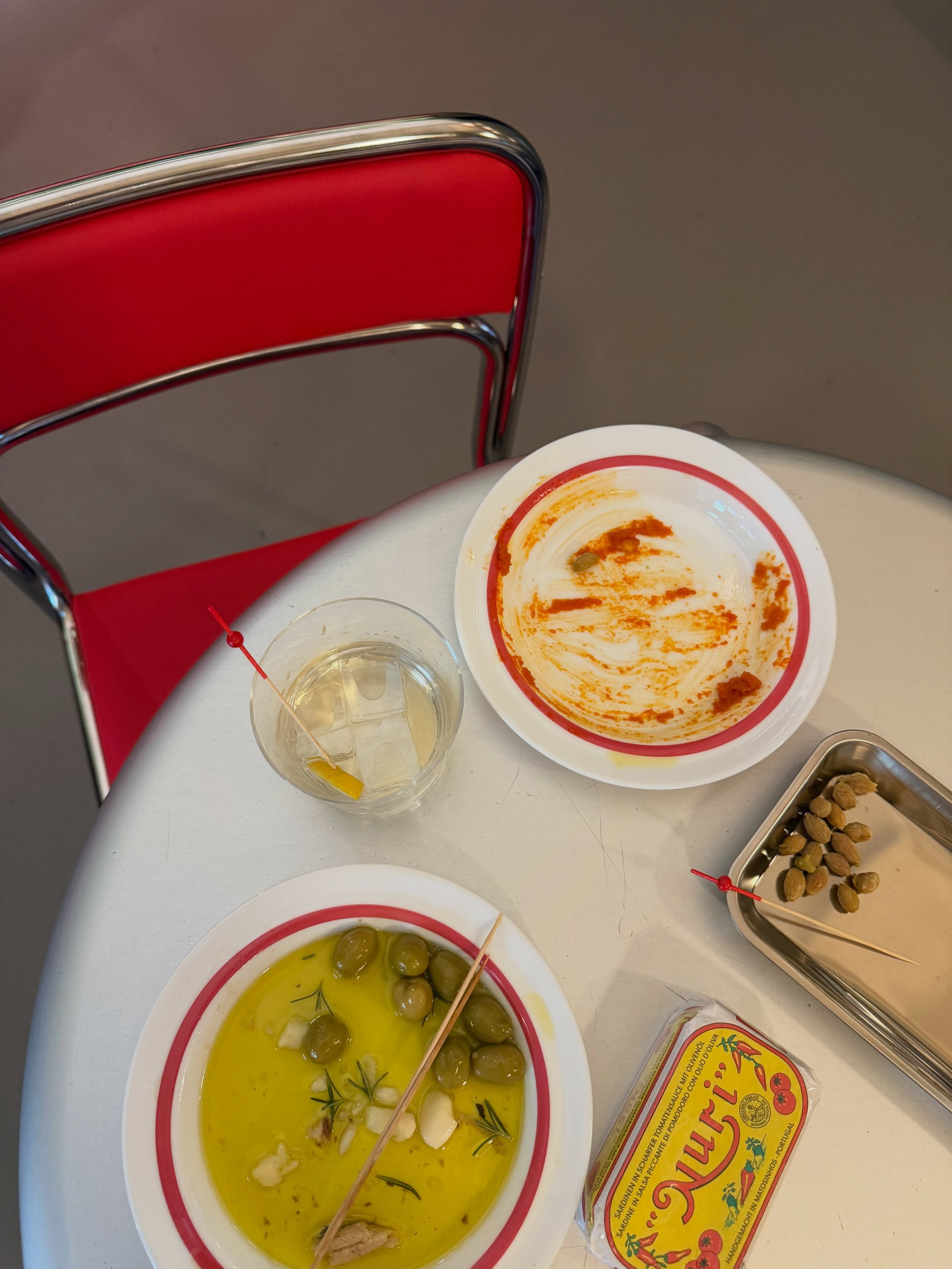 Testing &amp; Tasting.

#aperitivo #sardines #margaretenplatz #bitterbarvienna