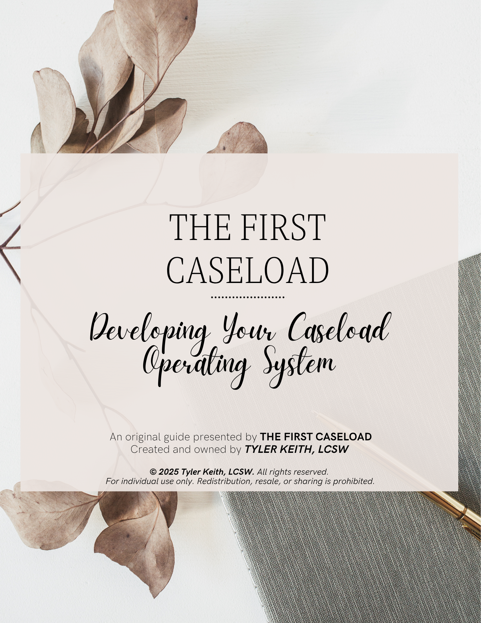 The Caseload Operating System for Graduate Students & Early Career Therapists