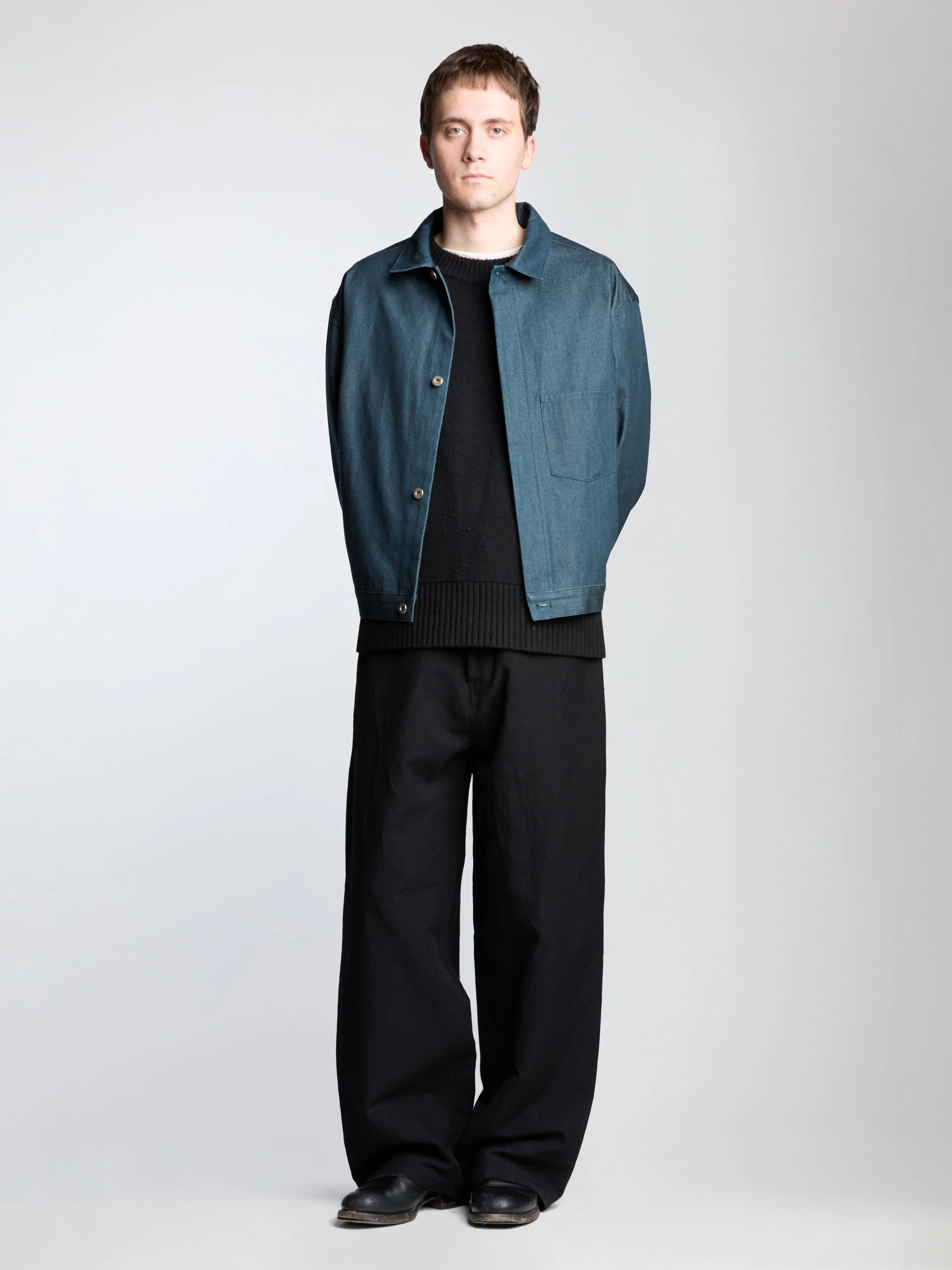 jean jacket, indigo denim