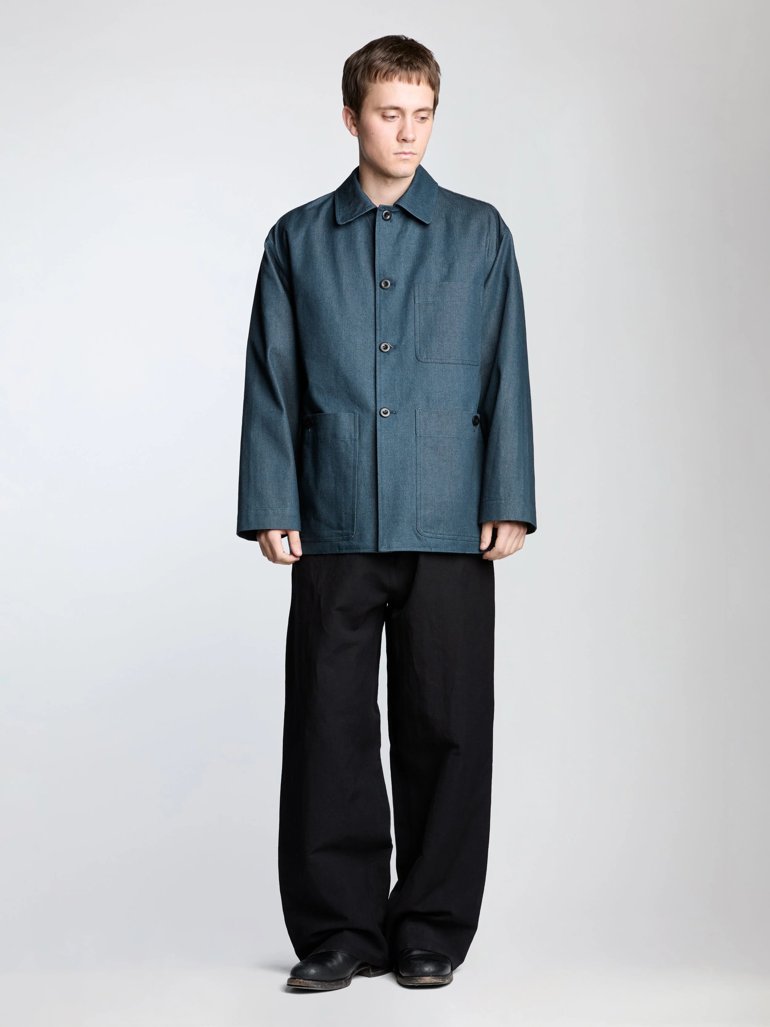 work jacket, indigo denim