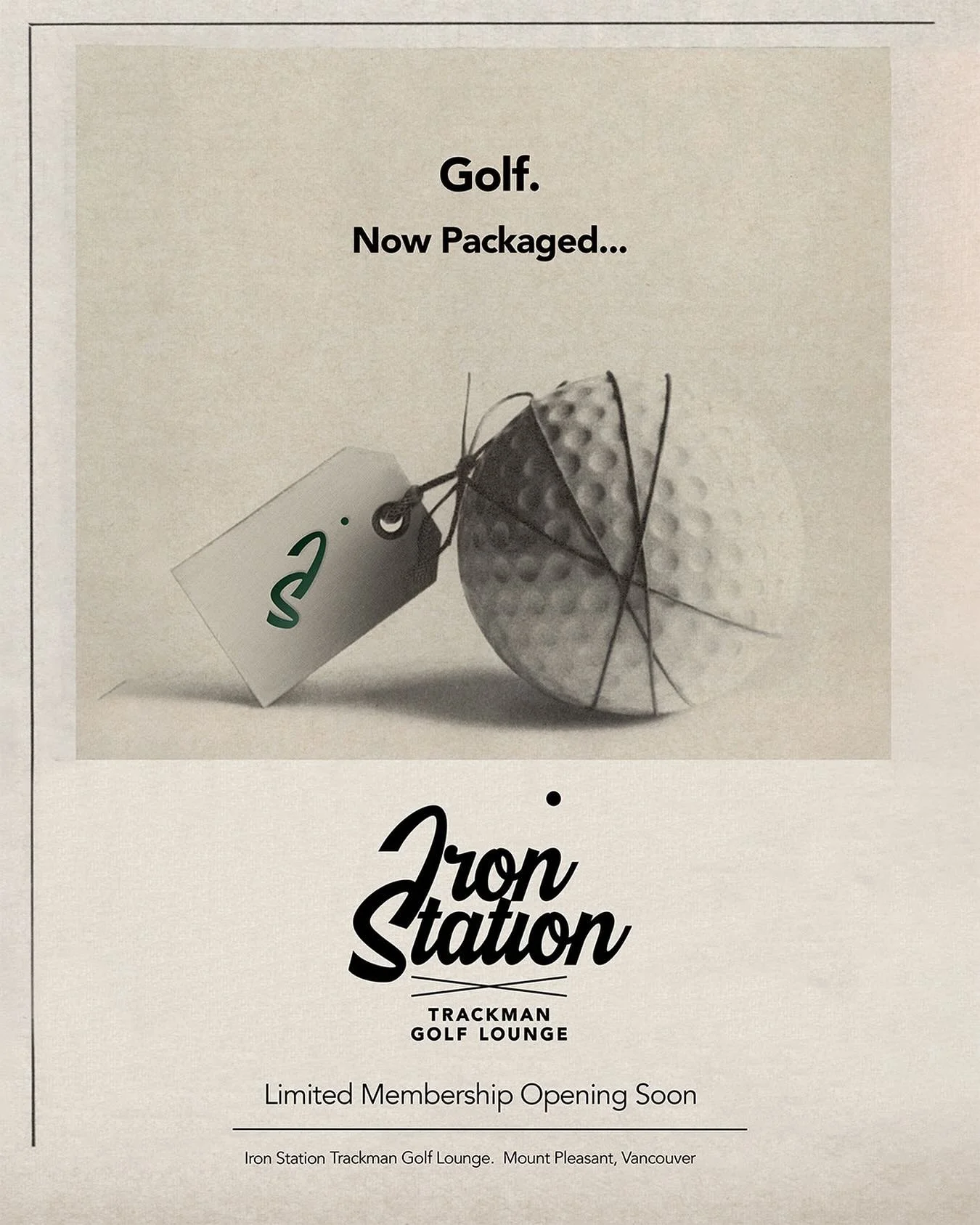 In the spirit of intrigue, details will follow.  For now, know everything is under one roof. 

#IronAgeofGolf #yvrgolf #vancouvergolfclub #indoorgolf