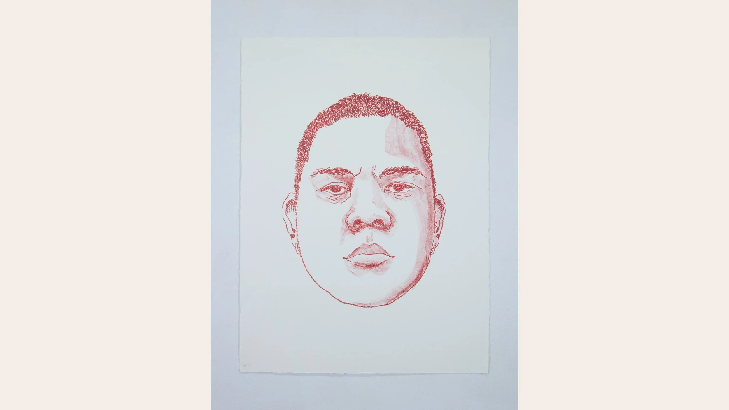 Learning to Smile | 2023 | 22" x 30" | Sequential Lithographs | Paper and Ink