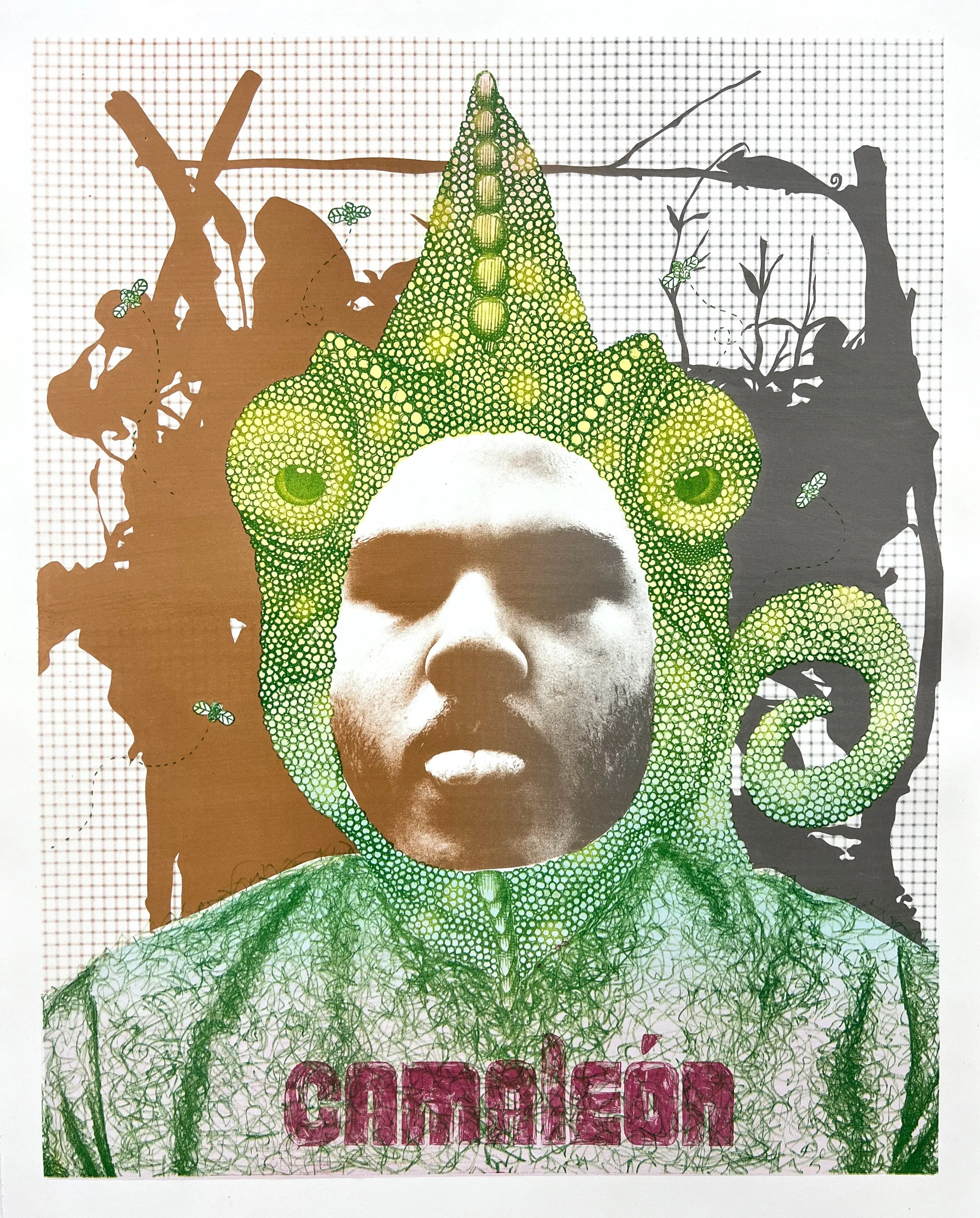 Imaginary Spice | 2023 | 16" x 20" | Multi-Layer Color Stone Reduction with Photo Plate
Layer