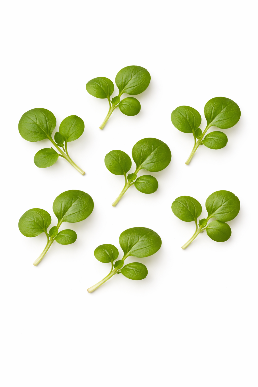 Mini  folhas de Agriões da terra