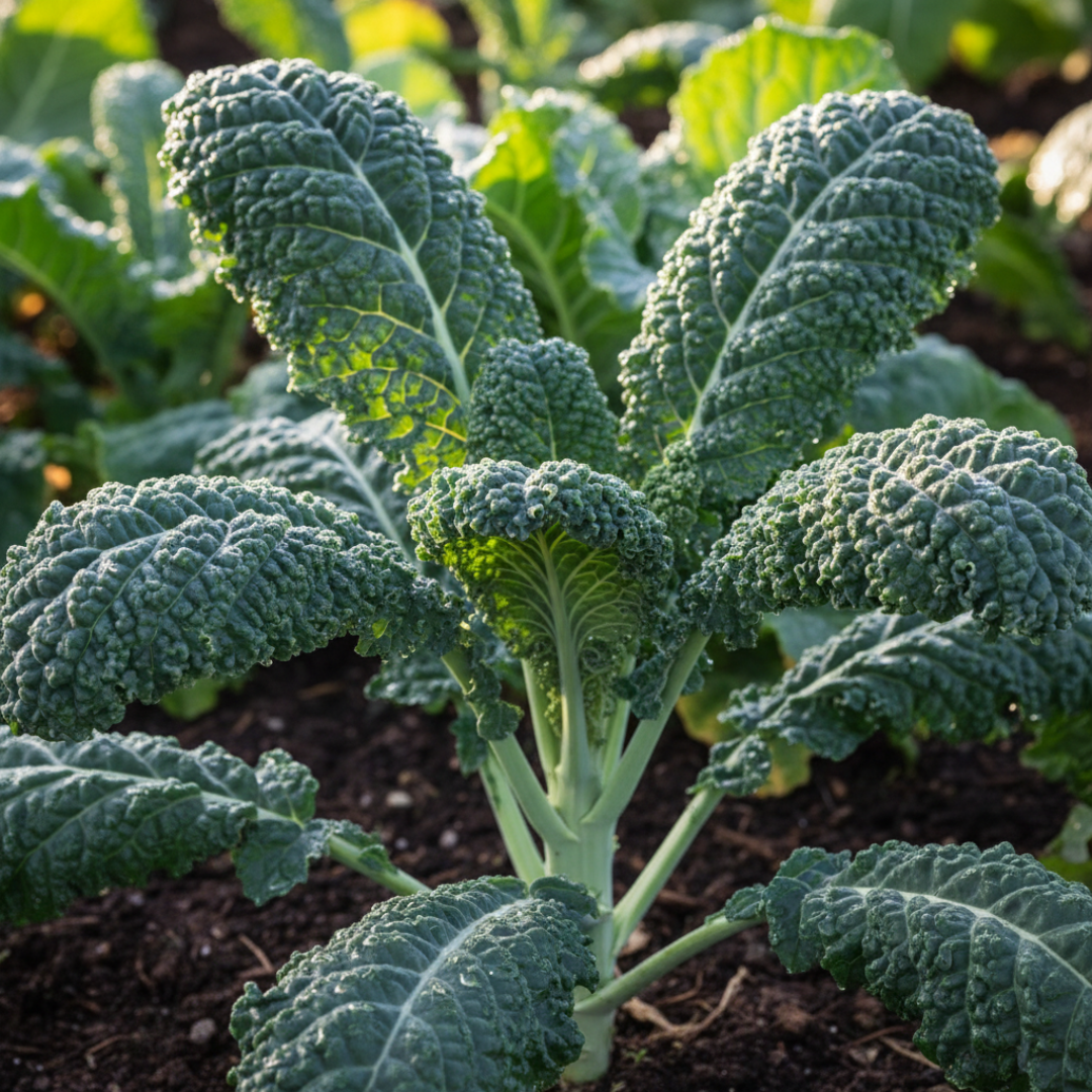 Folhas Couve Kale  Verde