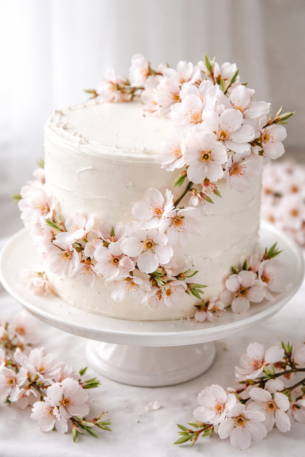 Quinta das Graças - Bolo de Aniversario Casamento, decorado com flores de Amendoeira.png