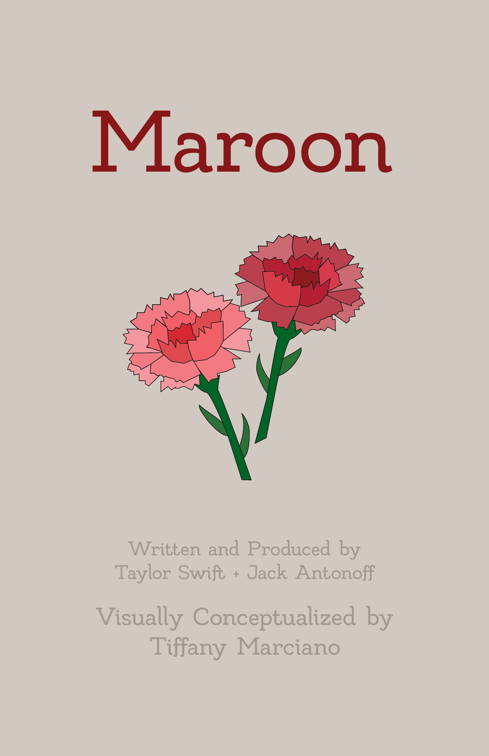 Maroon Typography