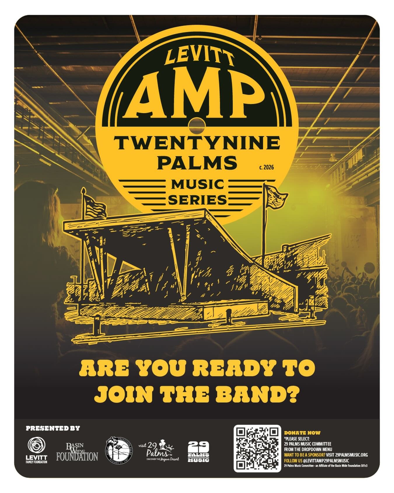 📣 We need some extra hands for our next gig! Are you ready to step up? 

🙋🏻&zwj;♂️ Do you want to be a volunteer? We need you!

💸 Do you want to be a sponsor? We need you!

🔗 Visit the links in our bio to learn more and join the band!

#levittam