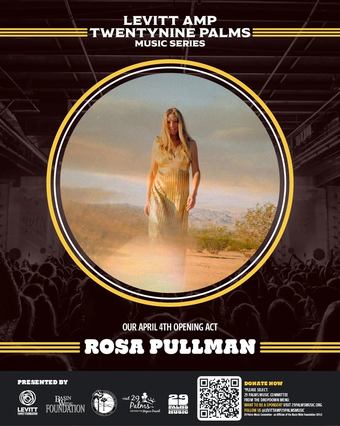 🎙️ See Rosa Pullman kick-off our 2026 Concert Series this Saturday, April 4th on the Freedom Plaza Stage! Venue&nbsp;opens at 6PM and music is from 7PM to 9PM.&nbsp;

🎼 Learn more about our opening act:

A free-spirited troubadour based in Southern