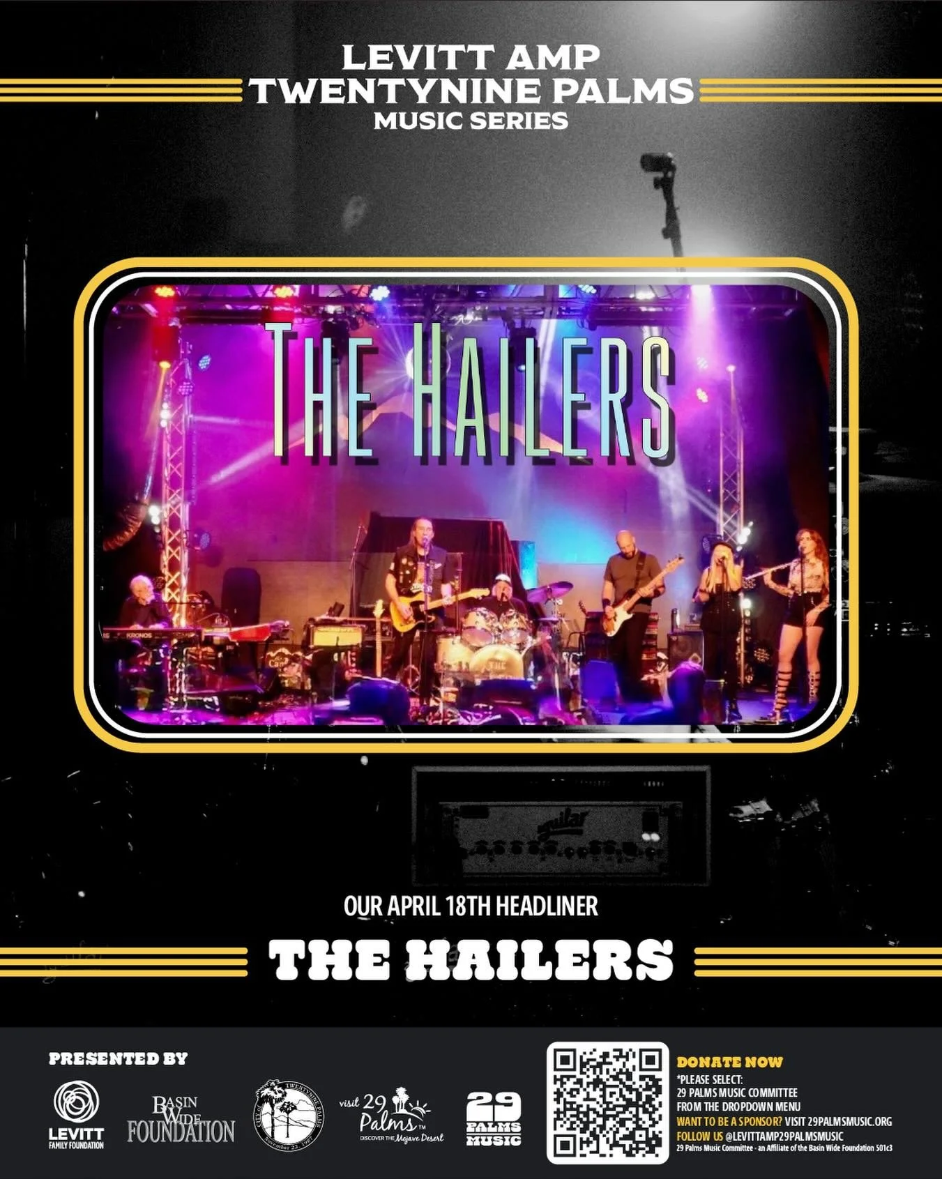 Who&rsquo;s ready to party? Meet our April 18th headliners, The Hailers!

Modern rock with a retro flair. The Hailers keep it real. A full symphonic rock sound delivering dynamic catchy upbeat original songs, incorporating the best elements of nostal