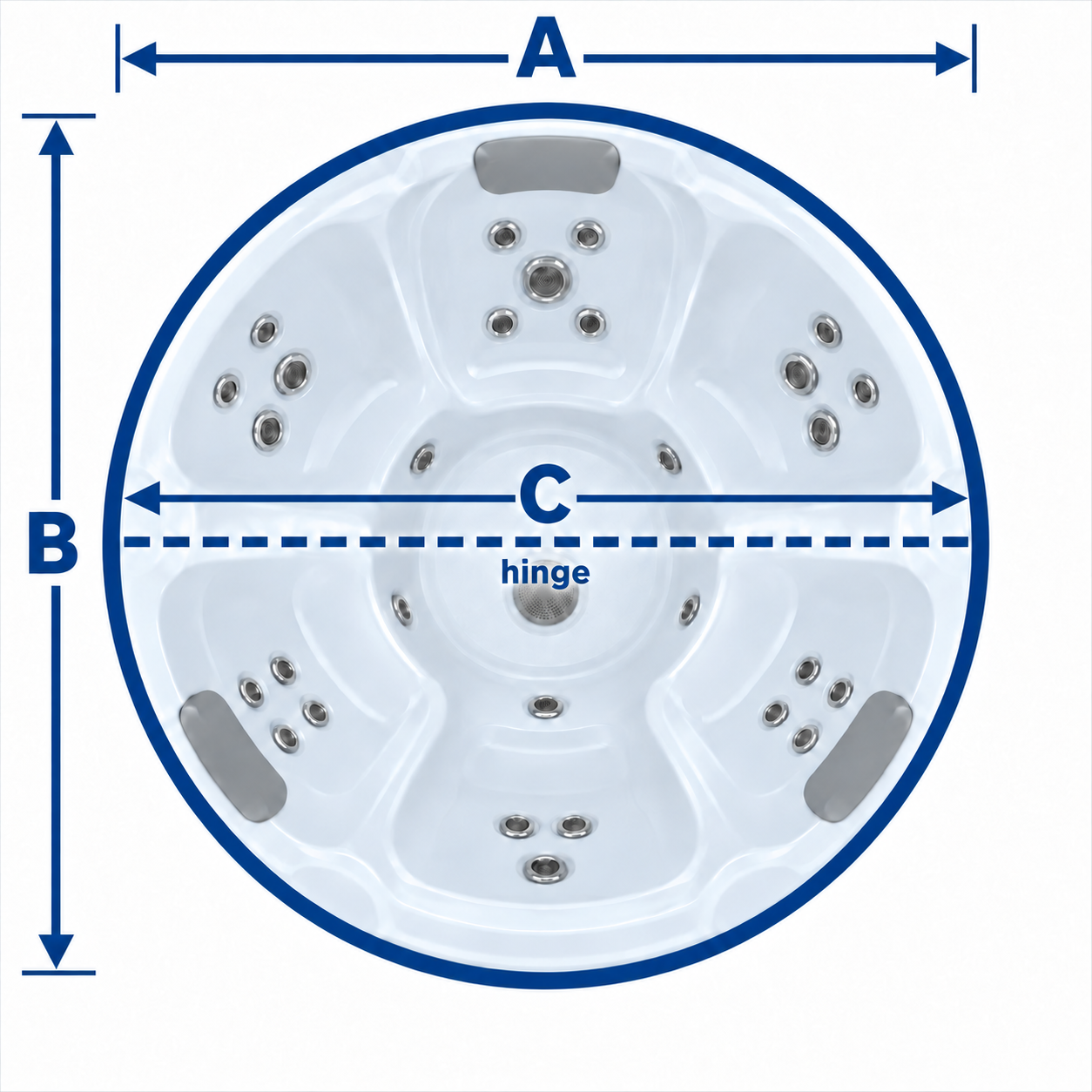 Round spa diagram