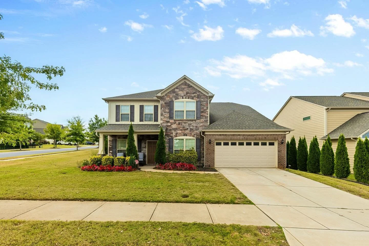 ✨ JUST LISTED ✨ Welcome to Chapel Cove, the desirable community where this stunning&nbsp;5 bedroom 4.5 bath home is located. This 2019 build sits on the perfect corner lot and draws you in with its lush landscaping and welcoming&nbsp;front porch. Onc