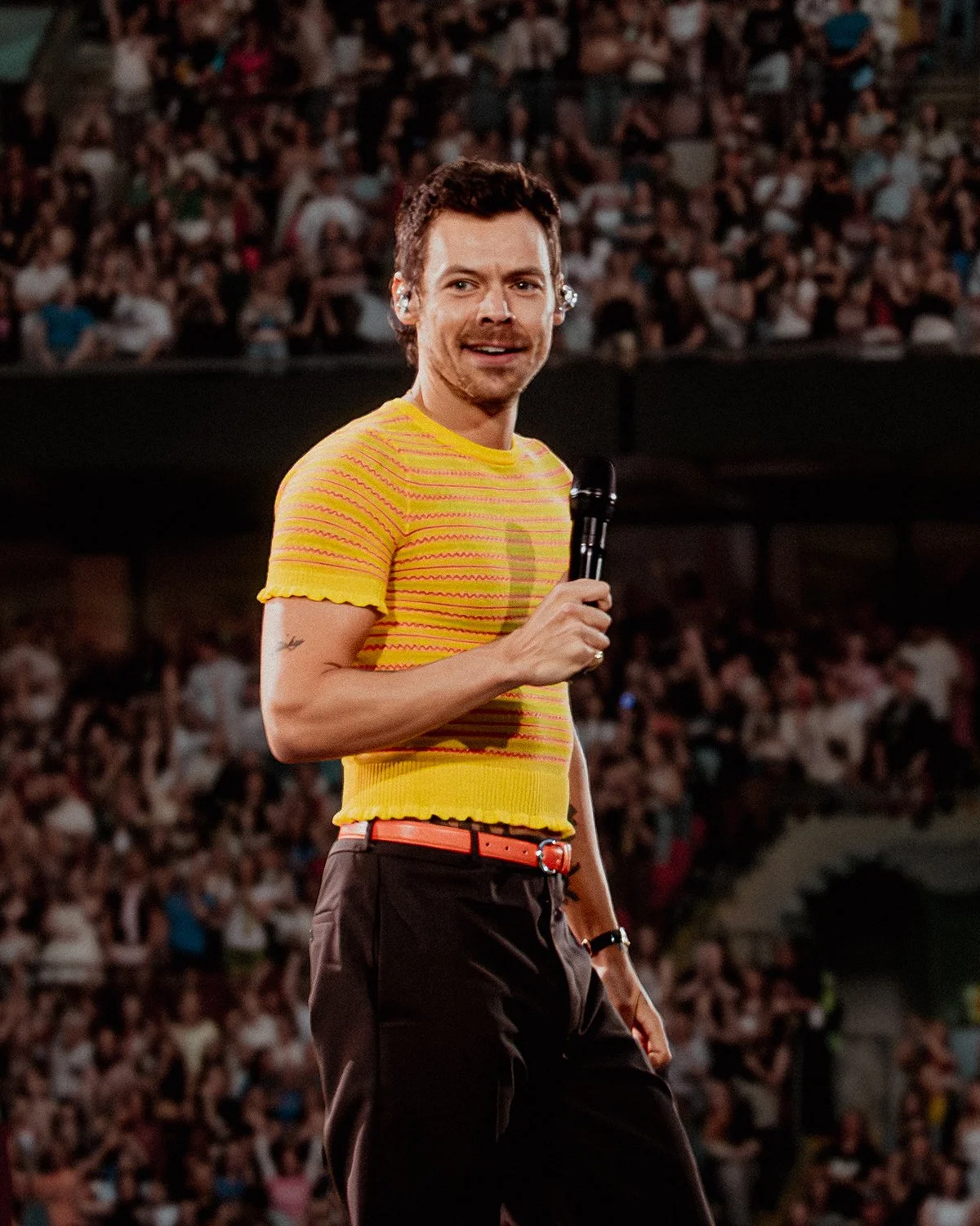 Harry Styles at Wembley Stadium. Shot from the crowd on a Sony RX100.