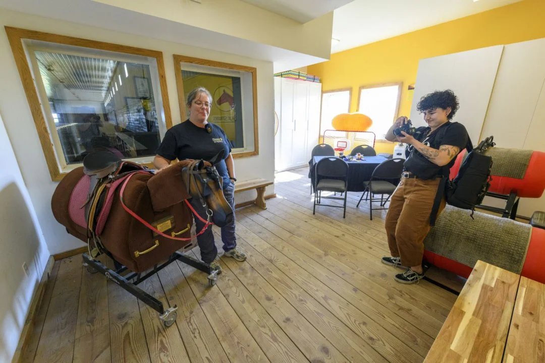Some behind-the-scenes shots from @phodougraphy from our story with @prairiestrides . Coming soon!

#StyleManitoba #Winnipeg #PrairieStrides #Donate #Horses