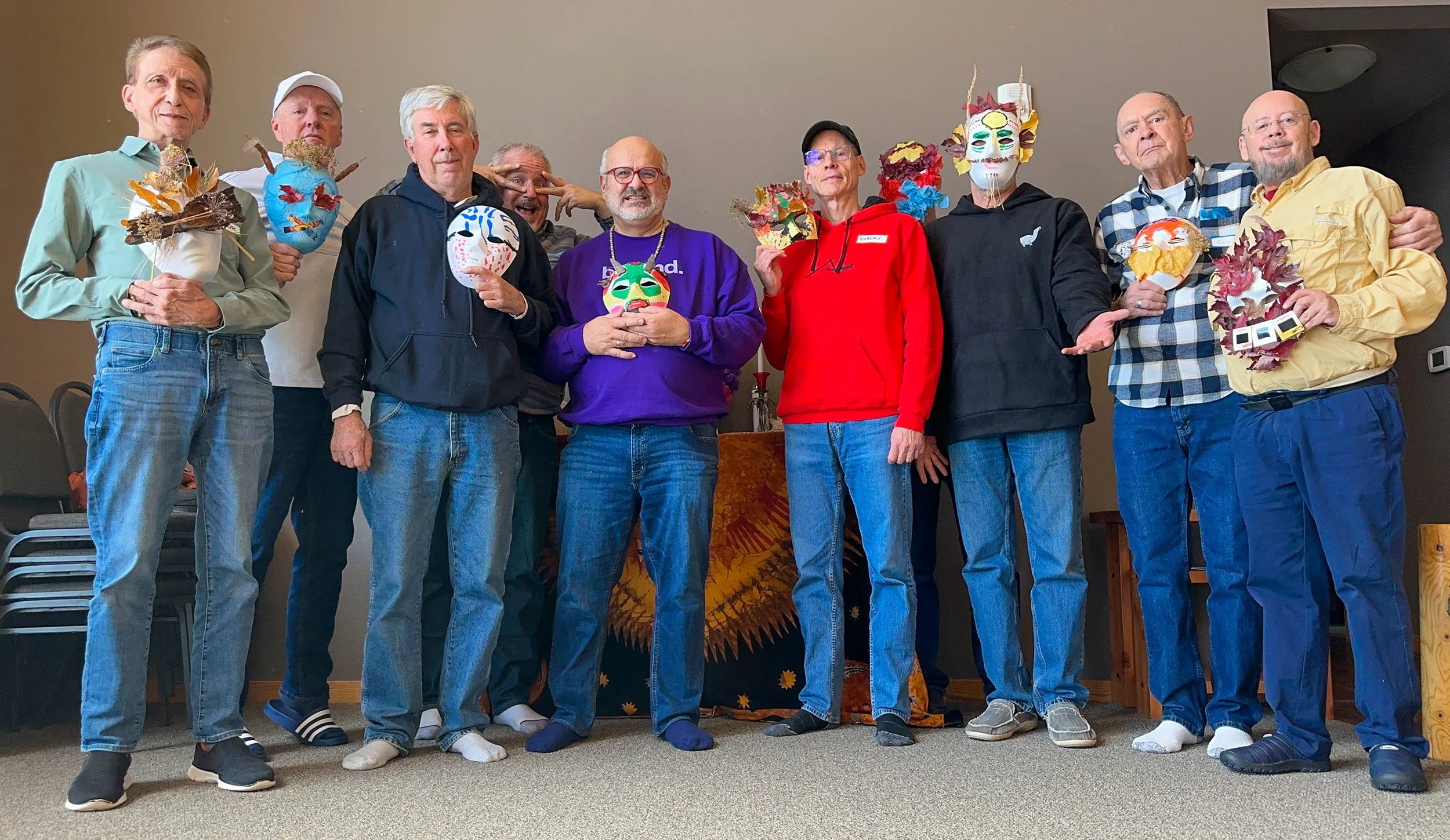 ManREACH Gathering with our Masks at the Buckhorn Conference Center, October 2023