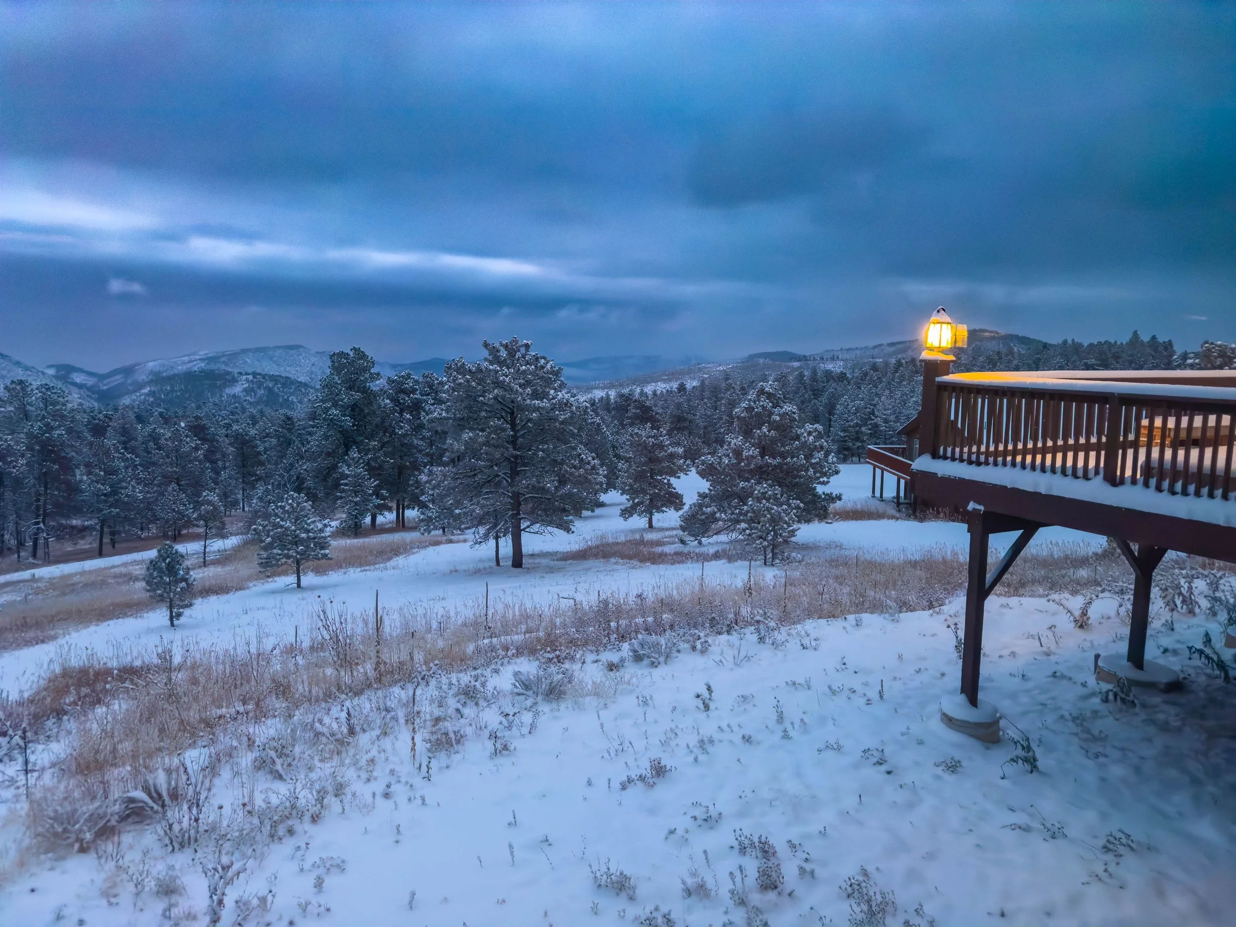 Snow at the Buckhorn Conference Center, October 2023. 