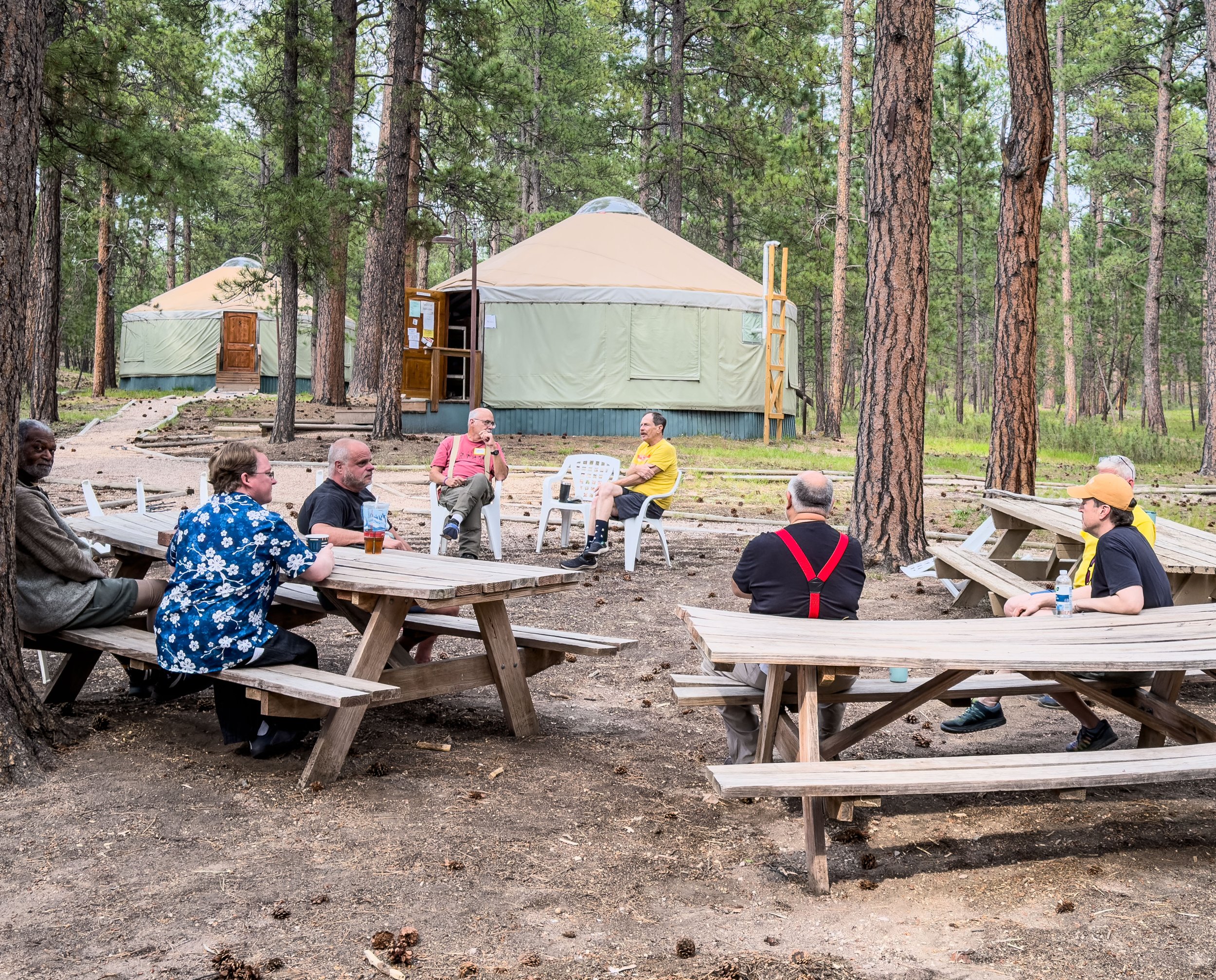 Gathering at Yurts, La Foret July 4, 2026