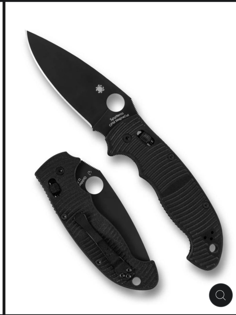 Manix® 2XL Salt® Black G-10 CPM® MagnaCut® Black Blade  C95GMCBKP2