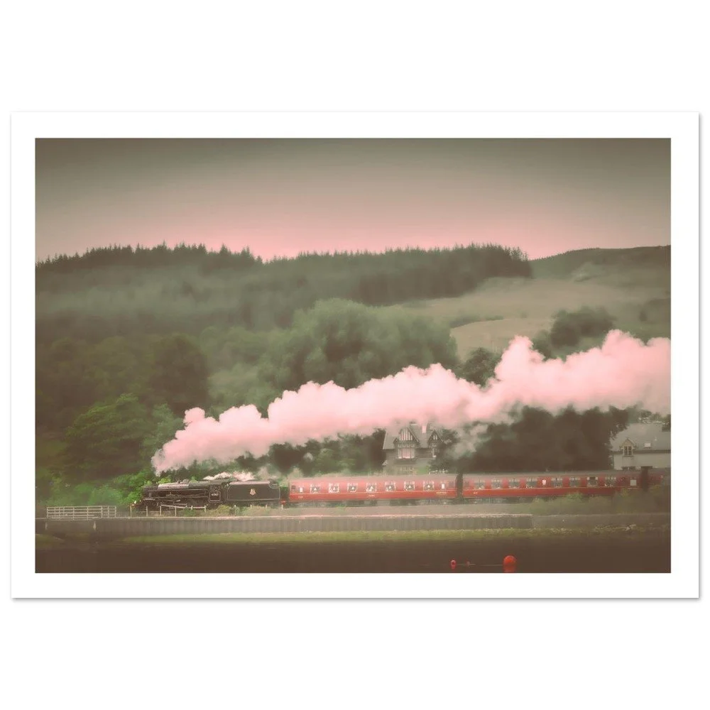 Jacobite Steam Train Fine Art Photograph A3