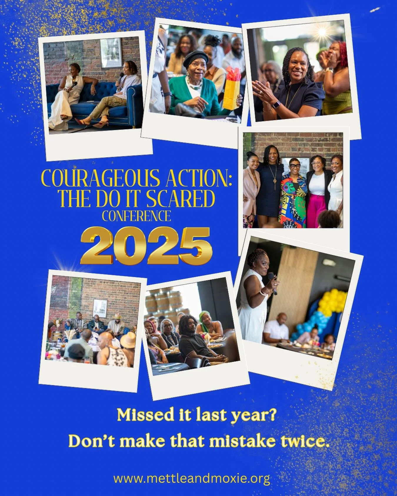 I&rsquo;m still thinking about the magic from the 2025 Courageous Action: Do It Scared conference.

The honesty.
The vulnerability.
The connections.
The breakthroughs.
The realization that we&rsquo;re not alone in the journey.

People showed up ready