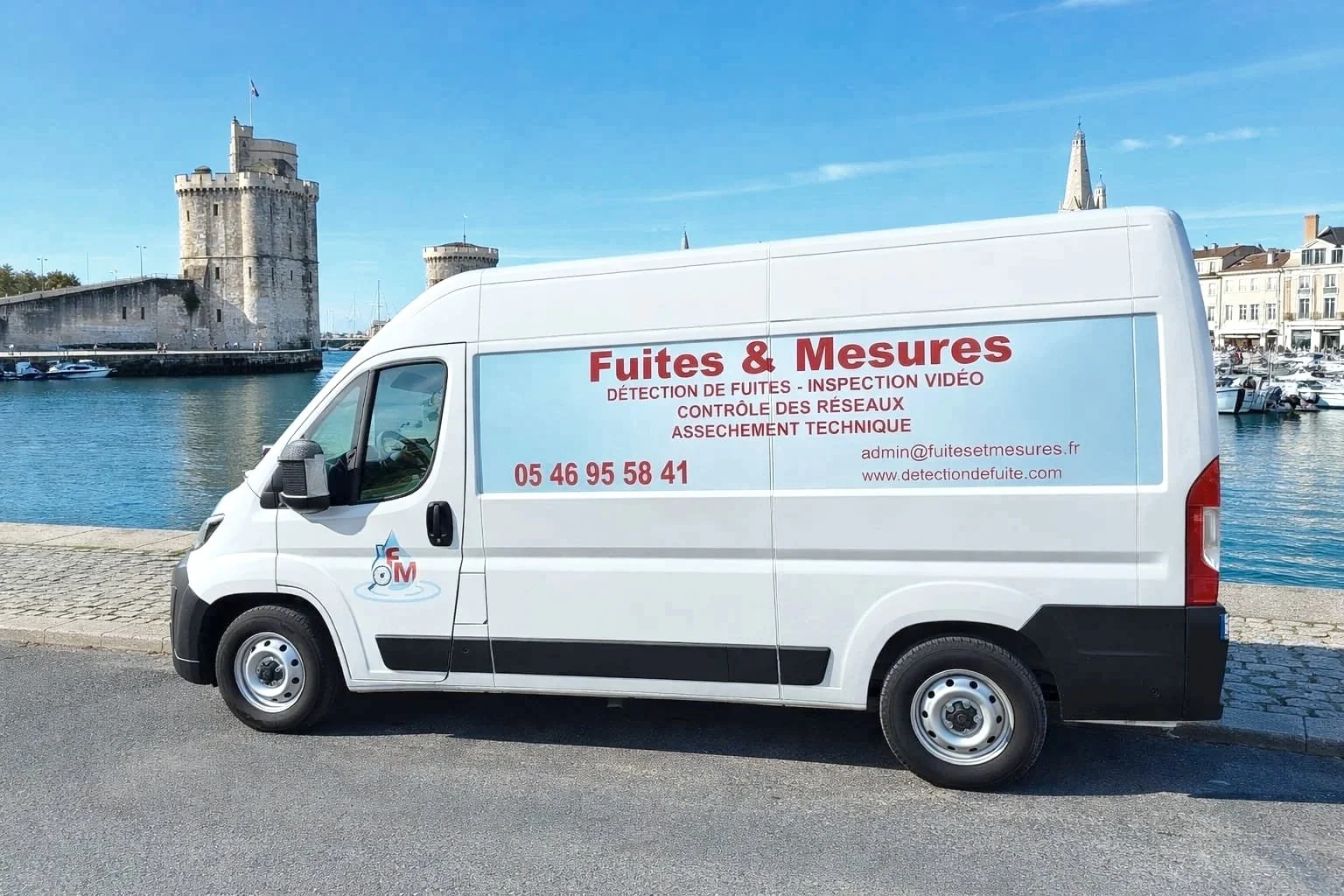 Recherche de fuite en Charente-Maritime, Charente, Deux-Sevres, Gironde, Vendée et Vienne : La Rochelle, Rochefort, Royan, Saintes, Angoulême, Bordeaux, La Roche-sur-Yon, Poitiers, Niort, Bressuire, Fontenay le comte, Sable d'Olonne