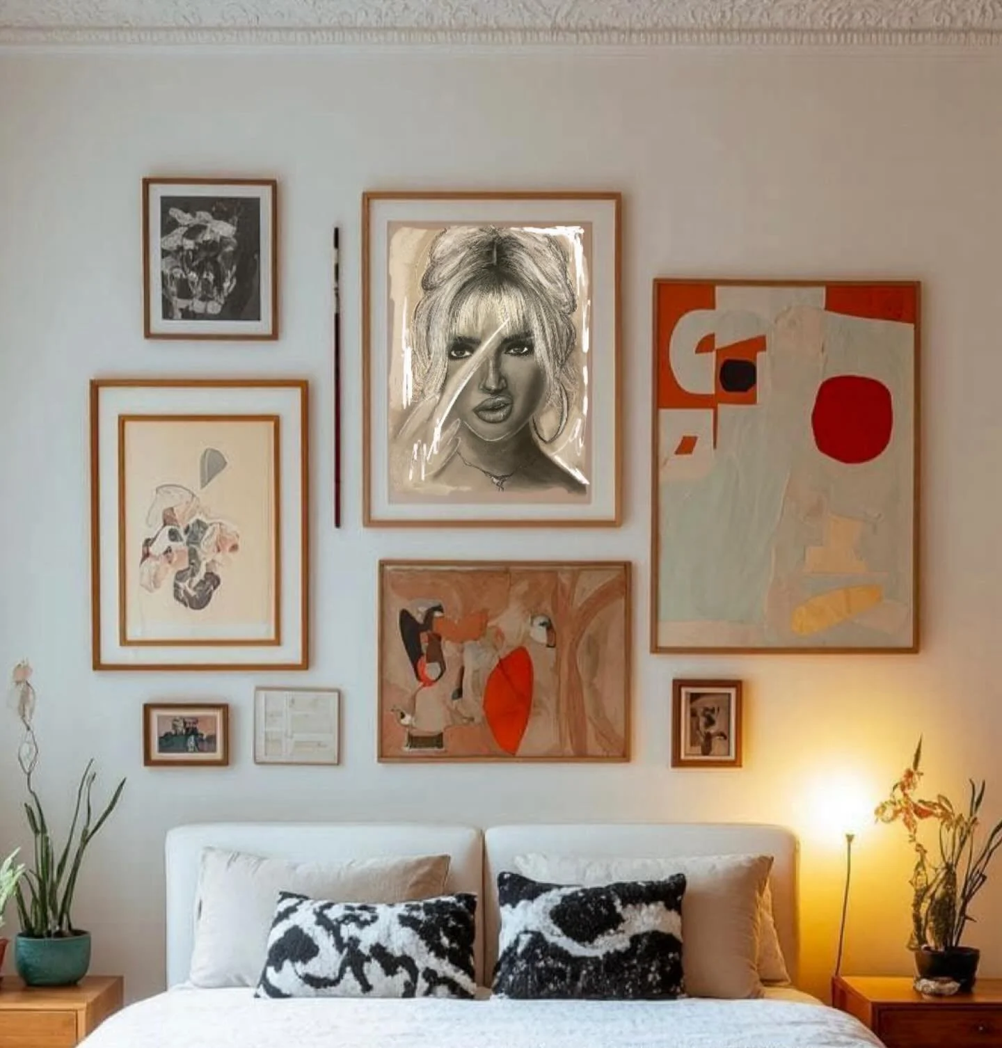 the one in the middle, I love her little nose scrunch

12x18 charcoal