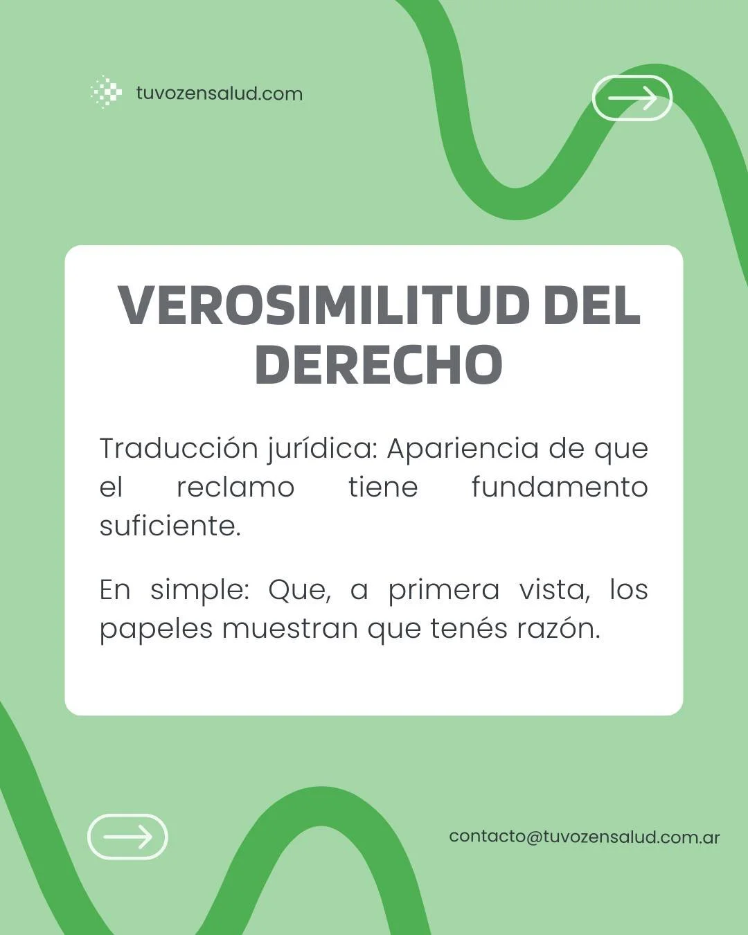 TRADUCCI&Oacute;N JUR&Iacute;DICA.

El derecho a la salud est&aacute; lleno de t&eacute;rminos t&eacute;cnicos que muchas veces confunden m&aacute;s de lo que aclaran.
Ac&aacute; los bajamos a lenguaje claro.

Informaci&oacute;n clara es poder.

Si q